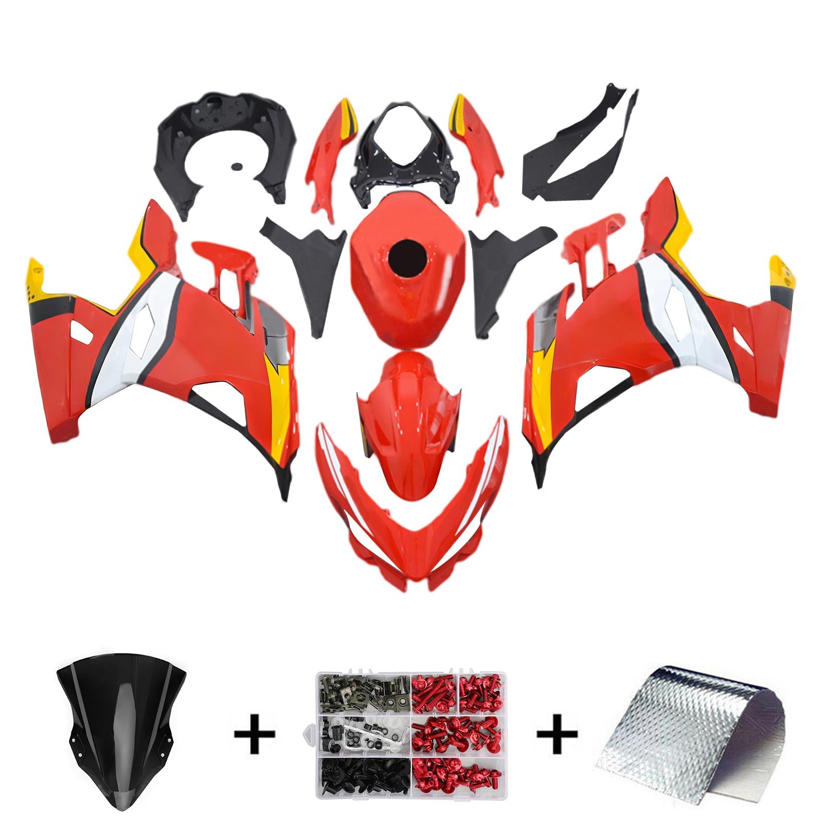 Amotopart Kawasaki EX400 Ninja400 2018-2024 Fairing Kit Bodywork Plastic ABS