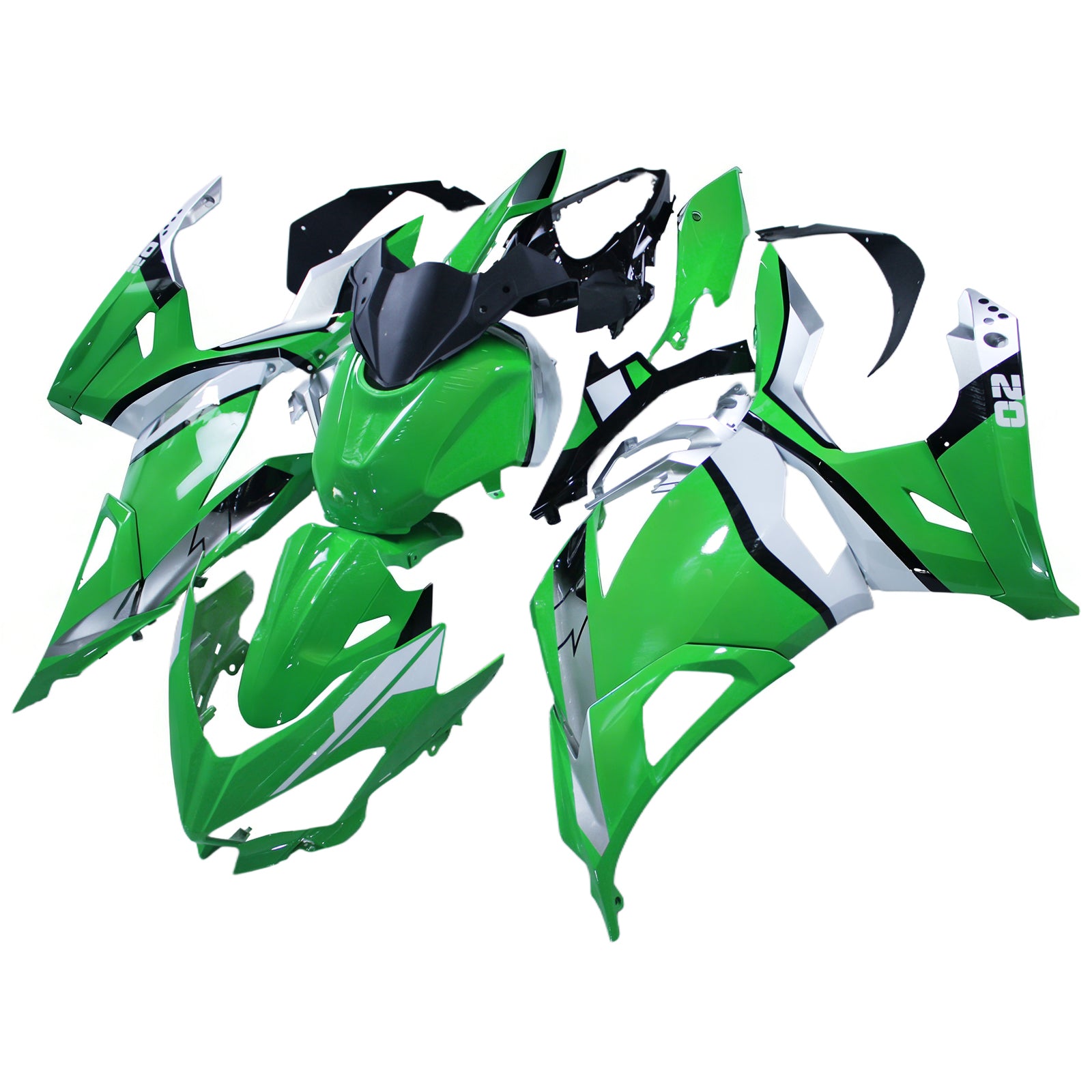 Amotopart Kawasaki EX400 Ninja400 2018-2024 Fairing Kit Bodywork Plastic ABS