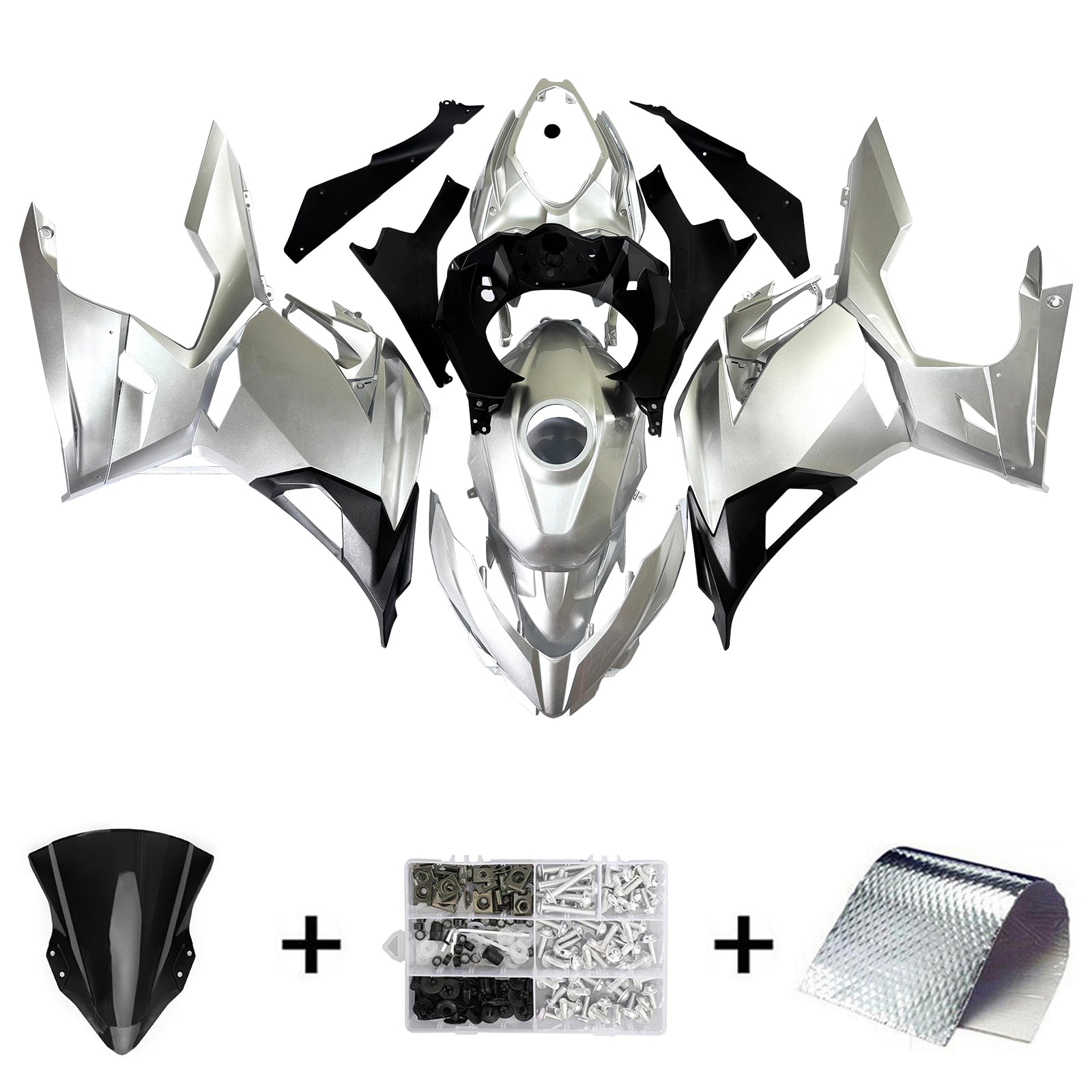 Amotopart Kawasaki EX400 Ninja400 2018-2024 Fairing Kit Bodywork Plastic ABS