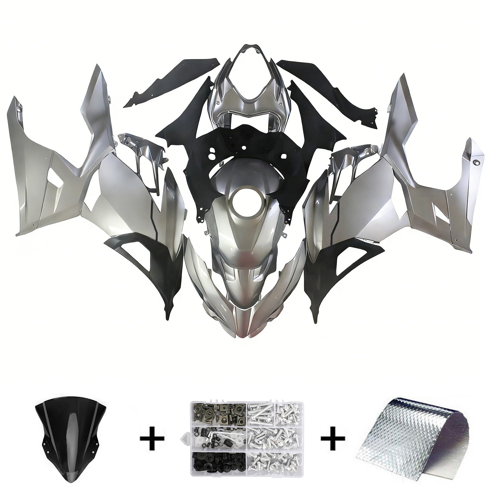 Amotopart Kawasaki EX400 Ninja400 2018-2024 Fairing Kit Bodywork Plastic ABS