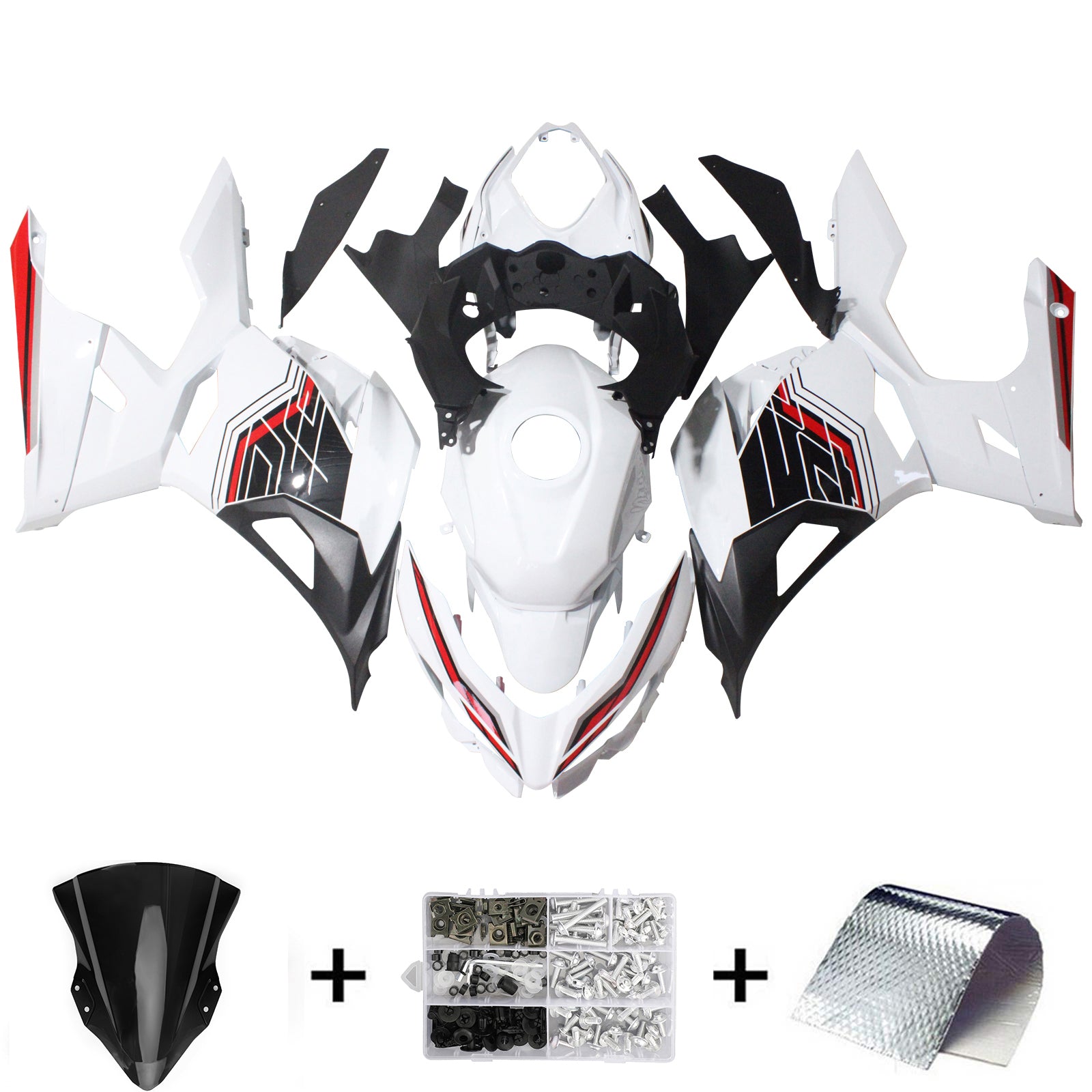 Injection Fairing Kit Bodywork For Kawasaki EX400 Ninja400 2018-2024