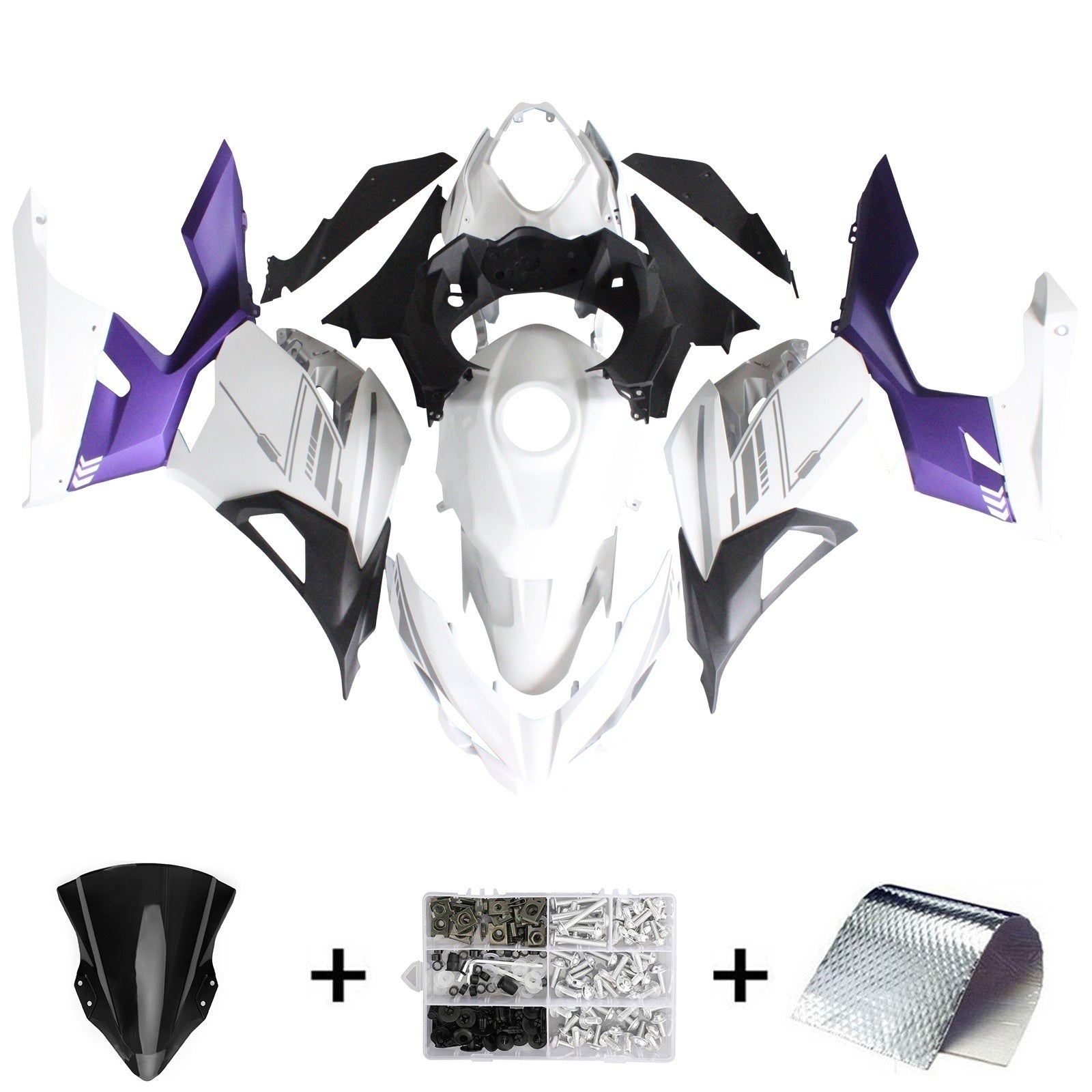 Injection Fairing Kit Bodywork For Kawasaki EX400 Ninja400 2018-2024