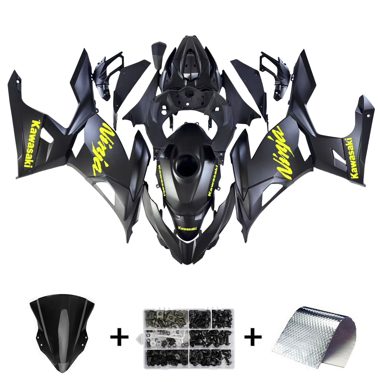 Amotopart Kawasaki EX400 Ninja400 2018-2024 Fairing Kit Bodywork Plastic ABS