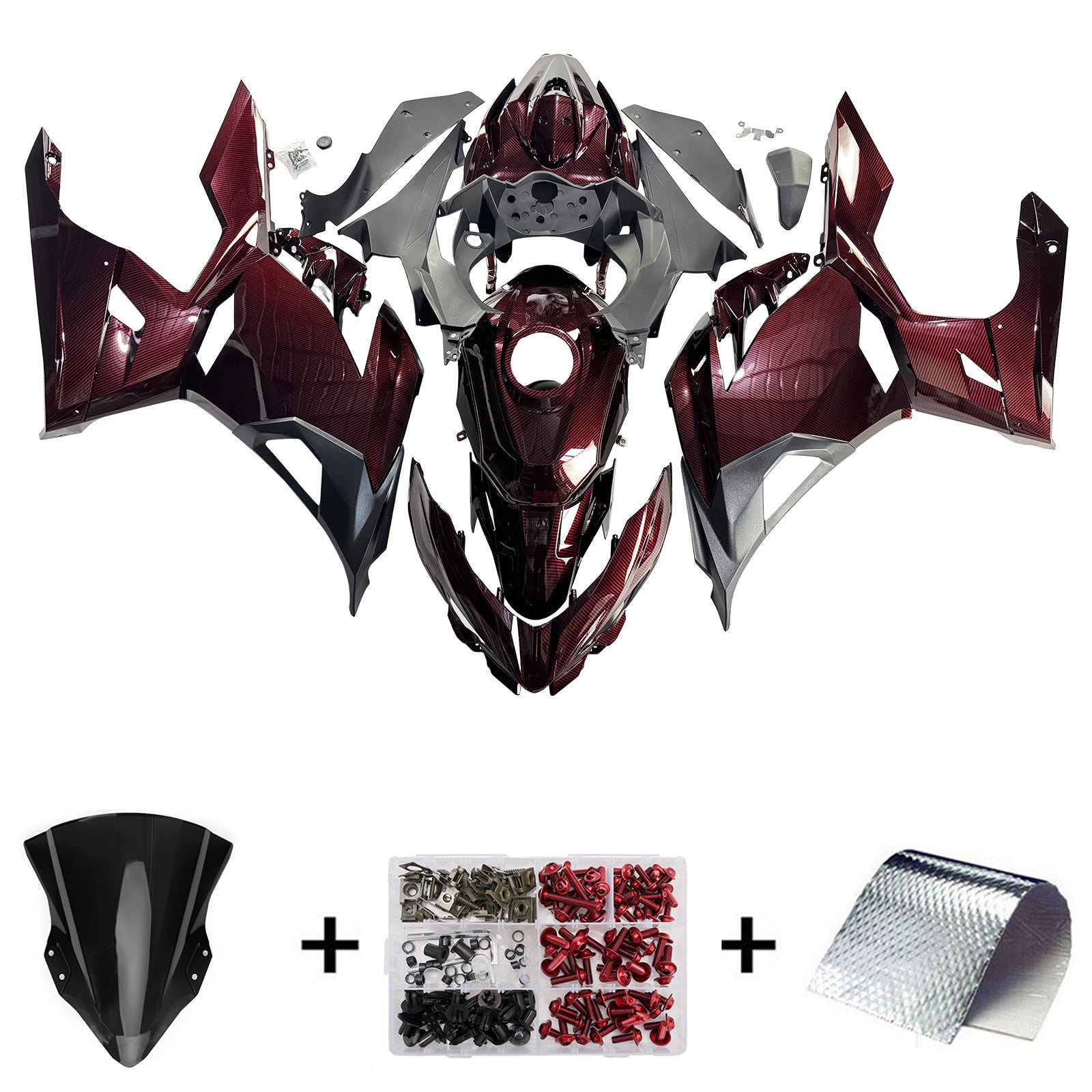 Injection Fairing Kit Bodywork Plastic ABS fit For Kawasaki EX400 Ninja400 2018-2024