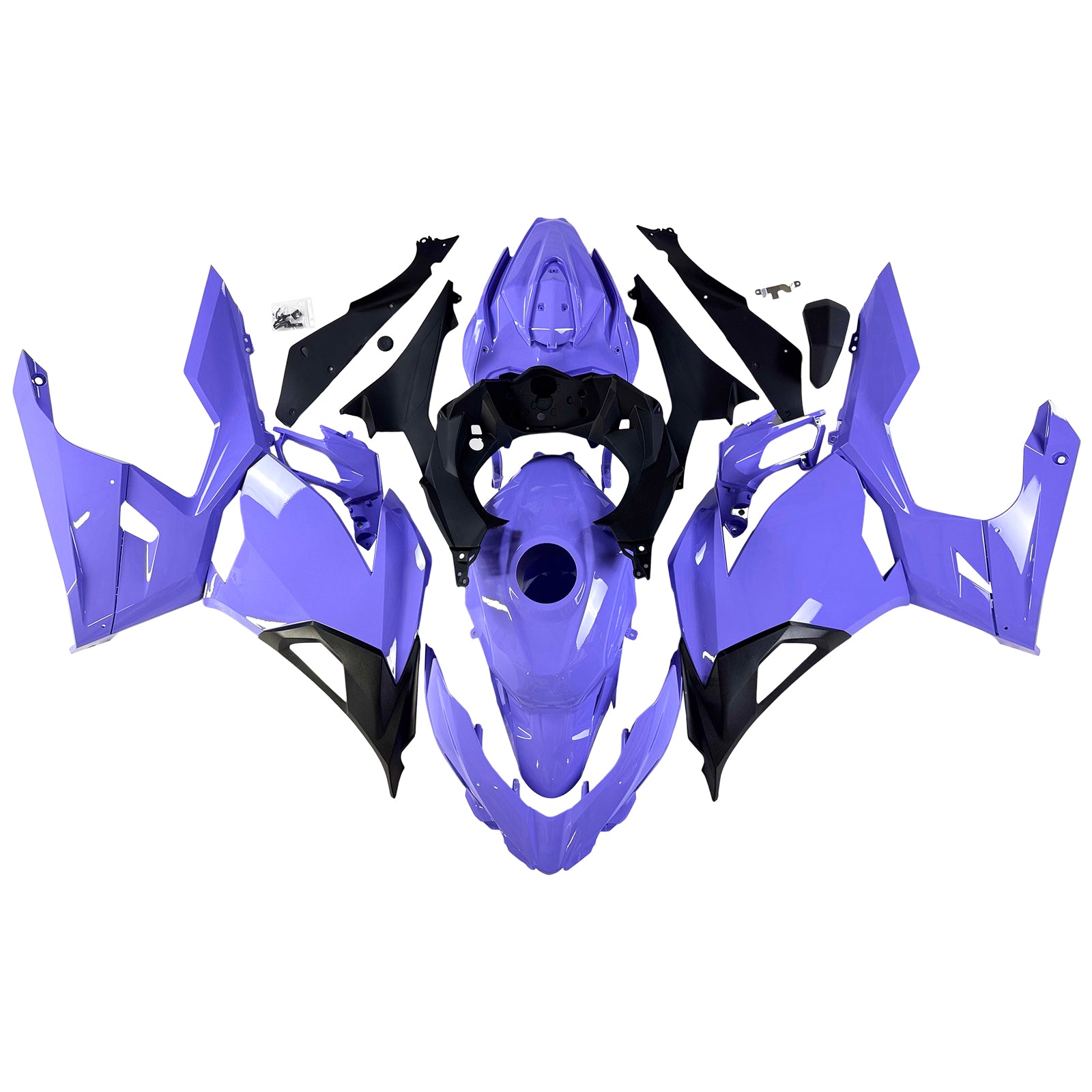 Injection Fairing Kit Bodywork Plastic ABS fit For Kawasaki EX400 Ninja400 2018-2024