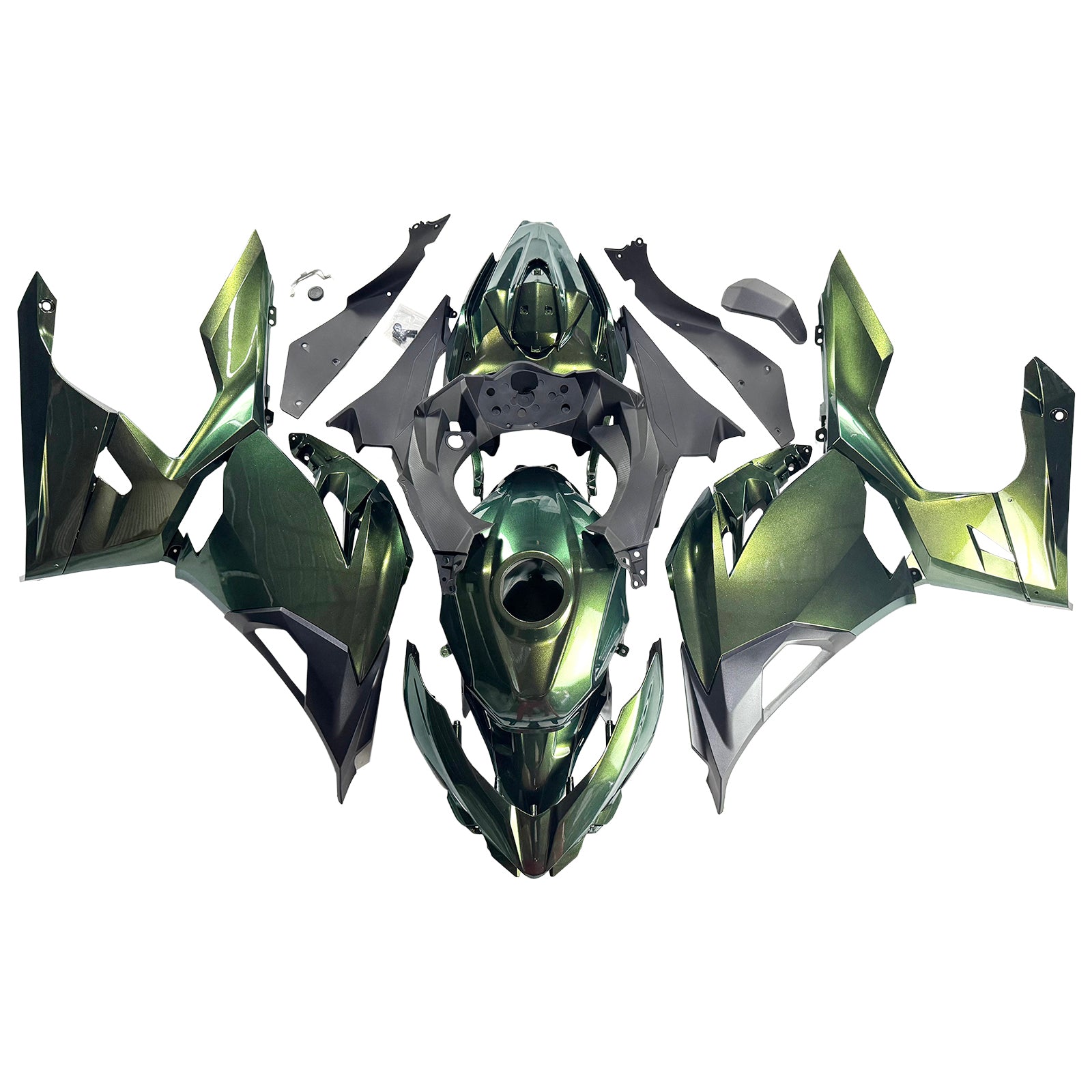 Injection Fairing Kit Bodywork Plastic ABS fit For Kawasaki EX400 Ninja400 2018-2024