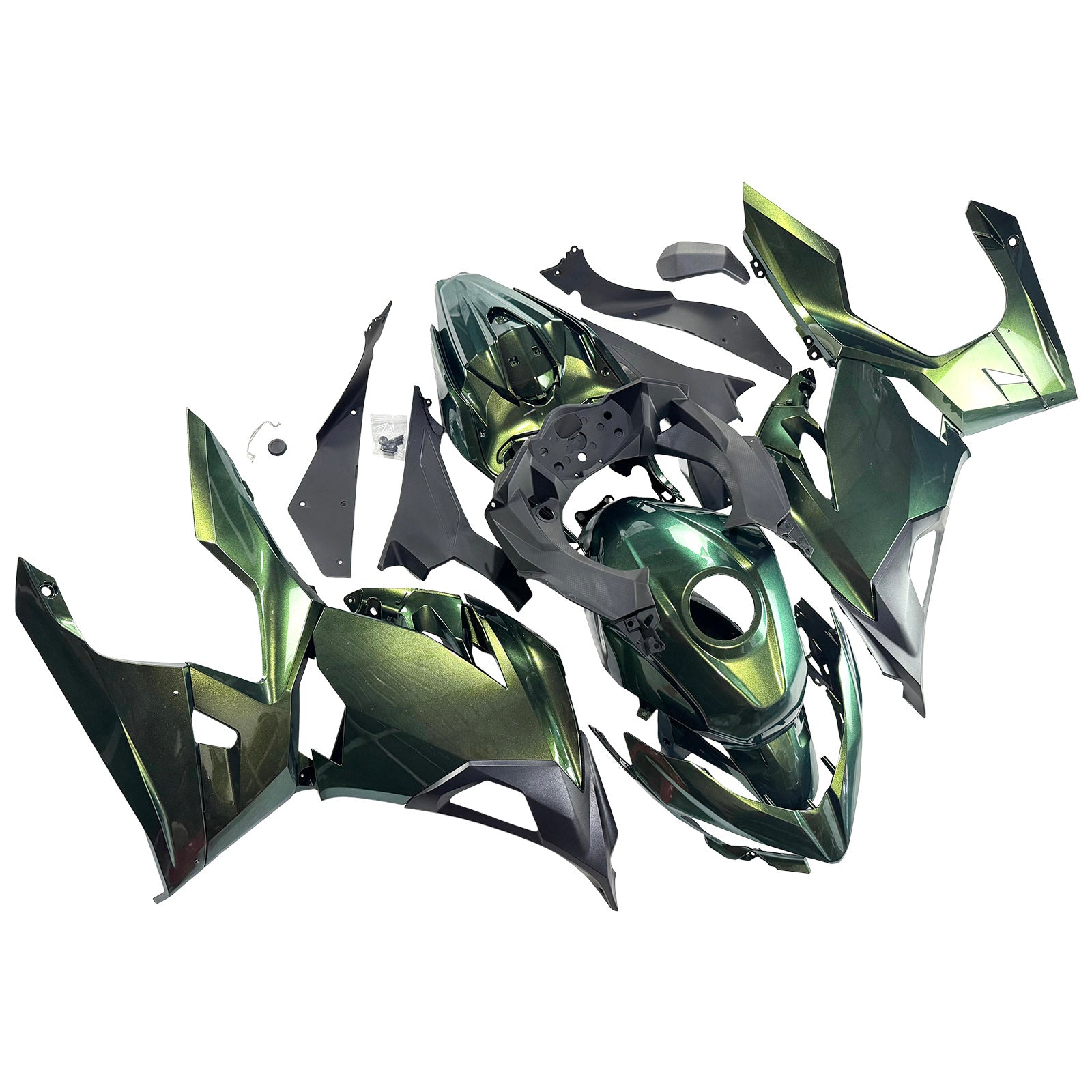 Injection Fairing Kit Bodywork Plastic ABS fit For Kawasaki EX400 Ninja400 2018-2024