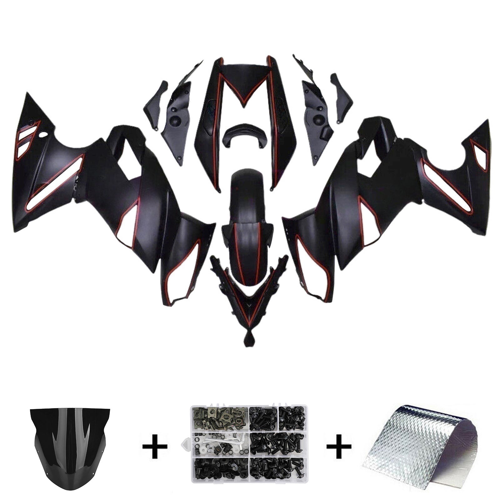 Kawasaki Ninja 650 ER-6F EX650 2009-2011 04# Fairing Kit Plastic