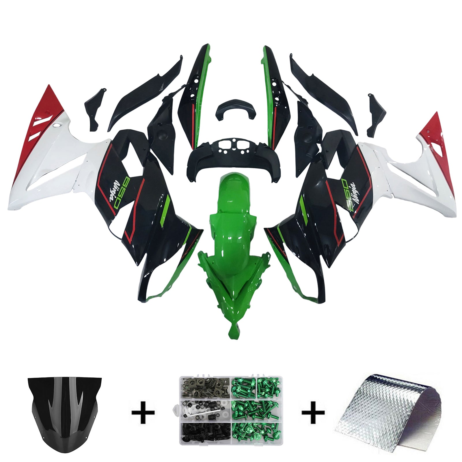 Kawasaki Ninja 650 ER-6F EX650 2009-2011 04# Fairing Kit Plastic