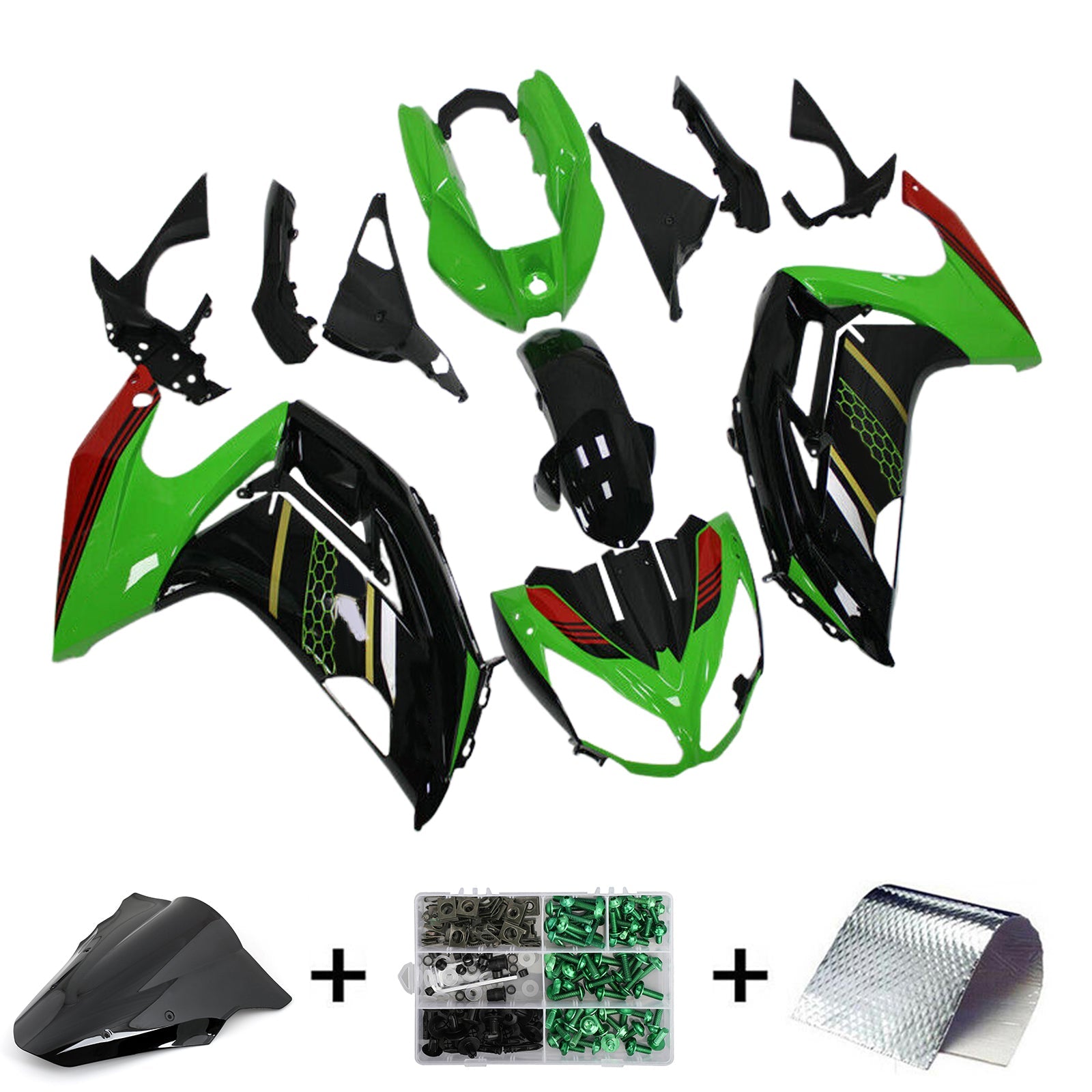 Kawasaki ER6F/Ninja650 2012-2016 Fairing Kit Bodywork Plastic ABS