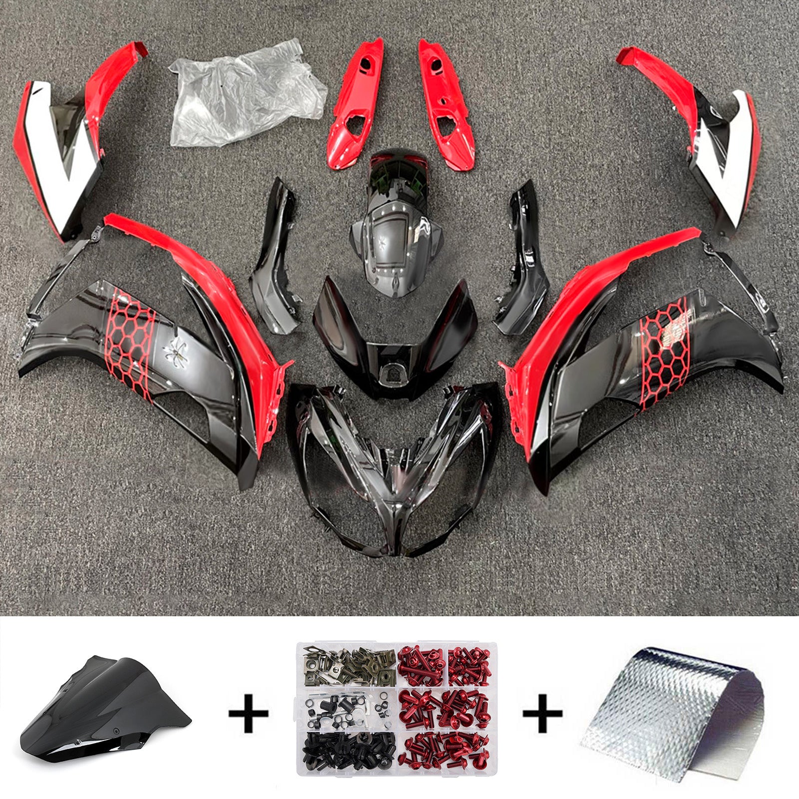 Injection Fairing Kit Bodywork Plastic ABS fit For Kawasaki ER-6F Ninja650 2012-2016