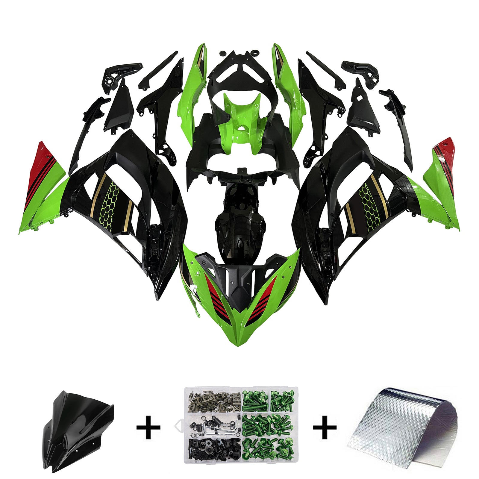 Fairing Kit Plastic for Kawasaki Ninja 650 ER-6F EX650 2017-2019 02# Generic