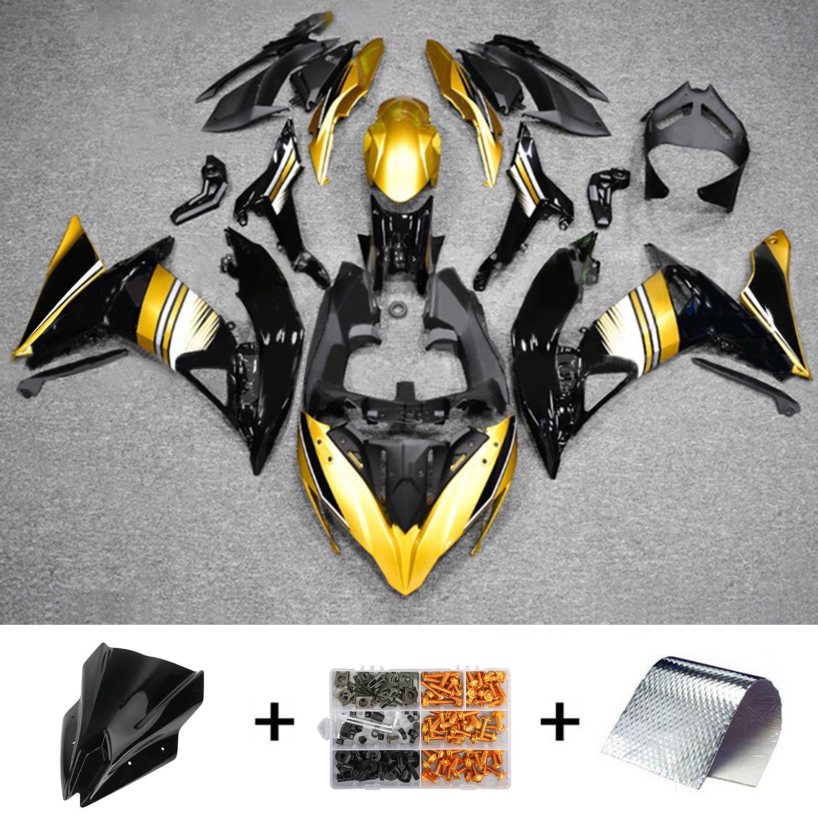 Kawasaki ER6F/Ninja650R 2017-2019 Fairing Kit Bodywork Plastic ABS