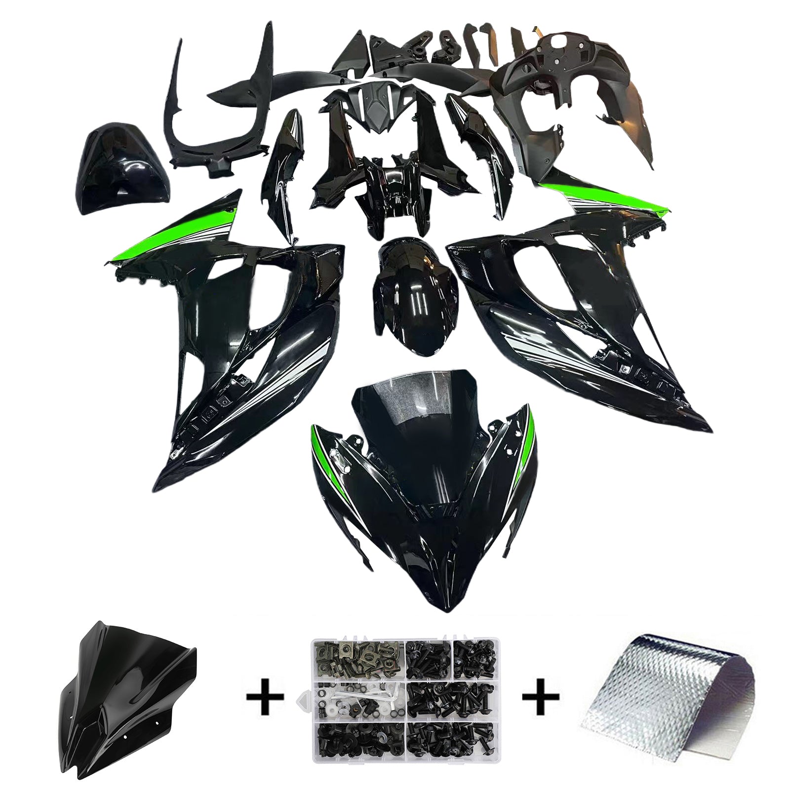 Kawasaki ER6F/Ninja650R 2017-2019 Fairing Kit Bodywork Plastic ABS