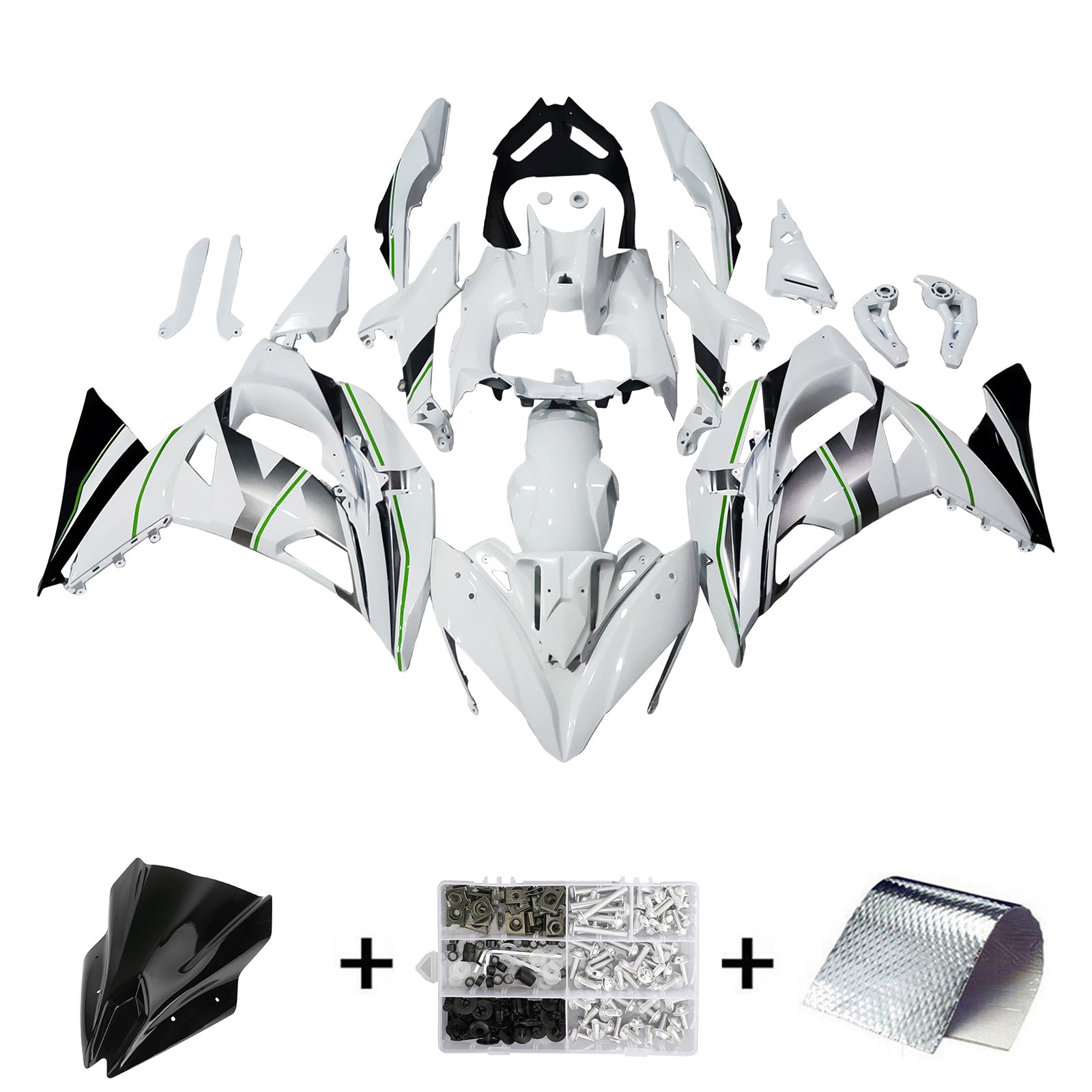 Kawasaki ER6F/Ninja650R 2017-2019 Fairing Kit Bodywork Plastic ABS