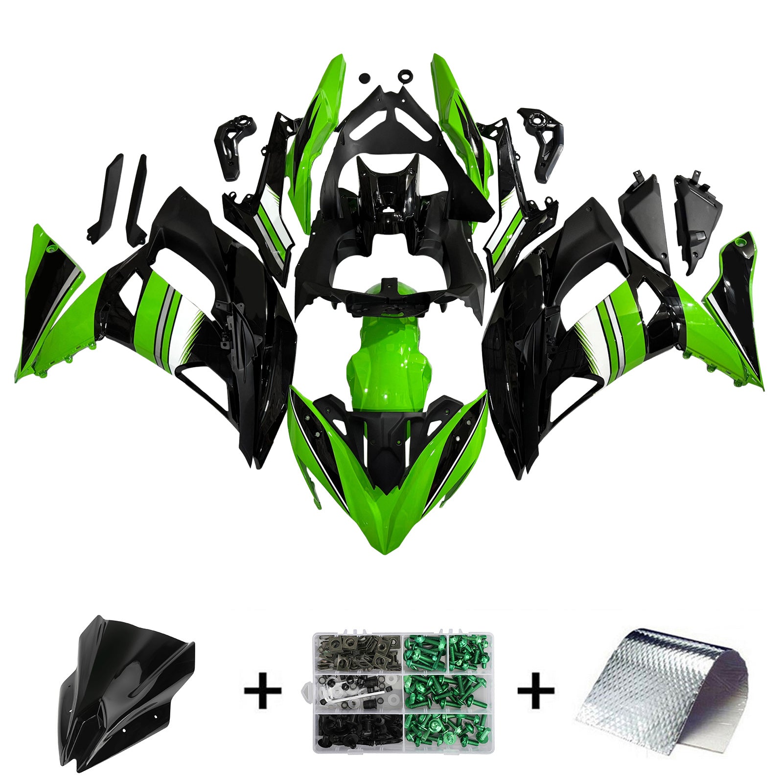 Kawasaki ER6F/Ninja650R 2017-2019 Fairing Kit Bodywork Plastic ABS