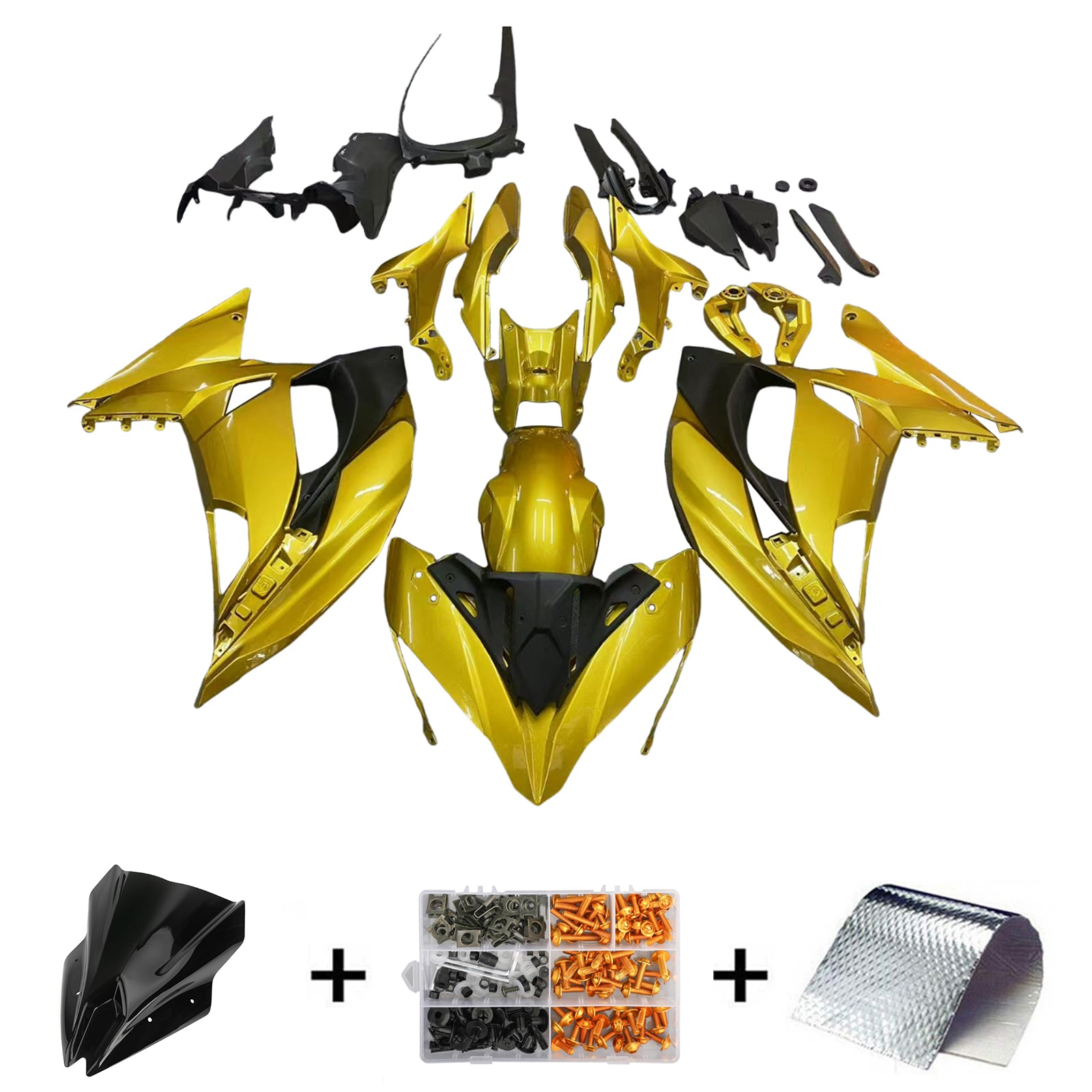 Kawasaki ER6F/Ninja650R 2017-2019 Fairing Kit Bodywork Plastic ABS
