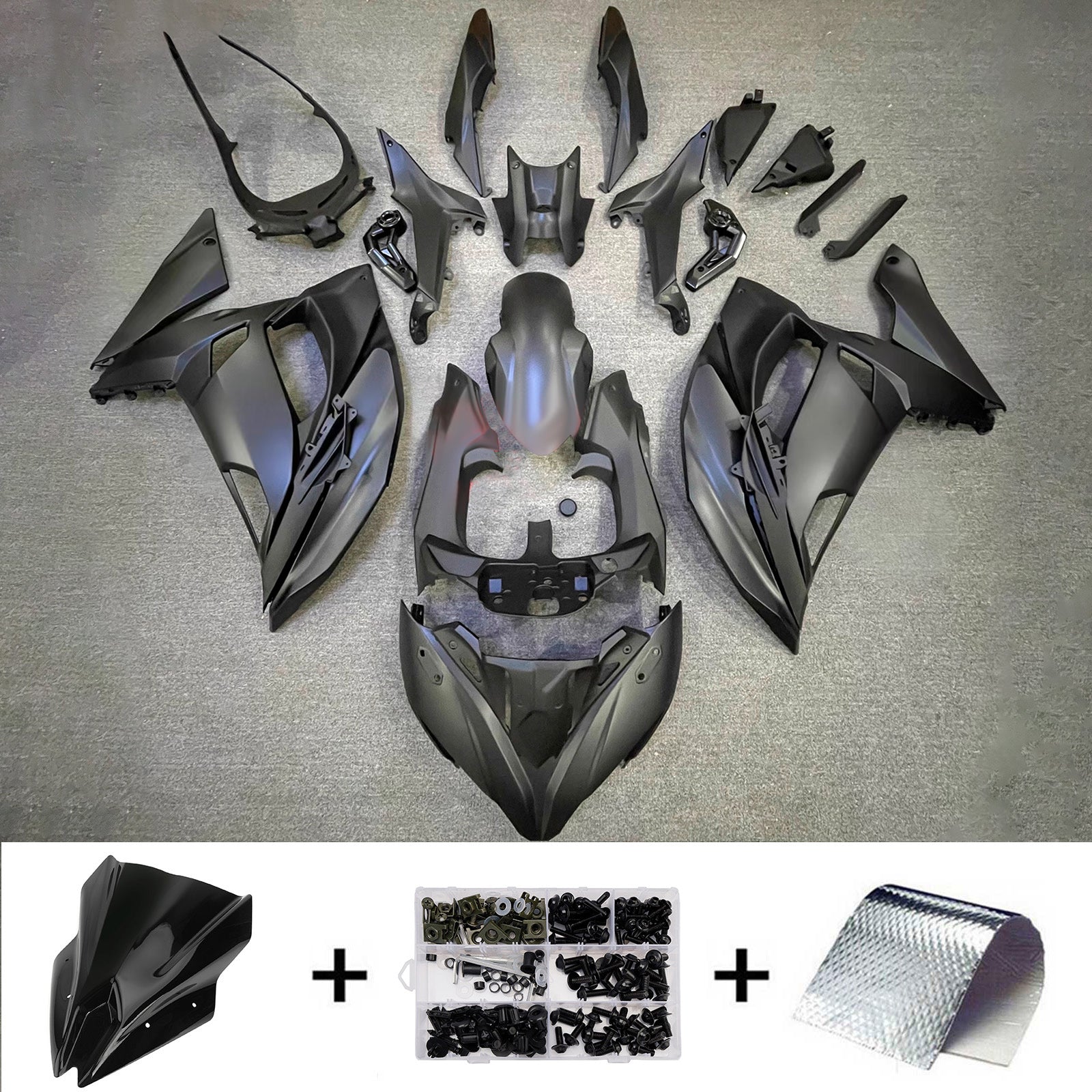 Injection Fairing Kit Bodywork Plastic ABS fit For Kawasaki ER-6F Ninja650R 2017-2019