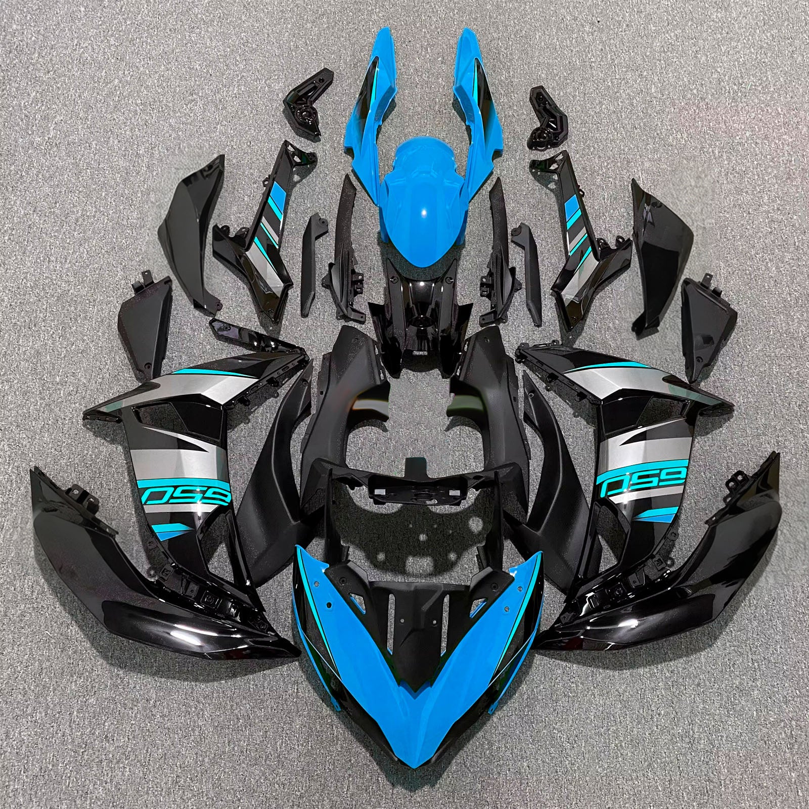 Injection Fairing Kit Bodywork Plastic ABS fit For Kawasaki ER-6F Ninja650R 2017-2019