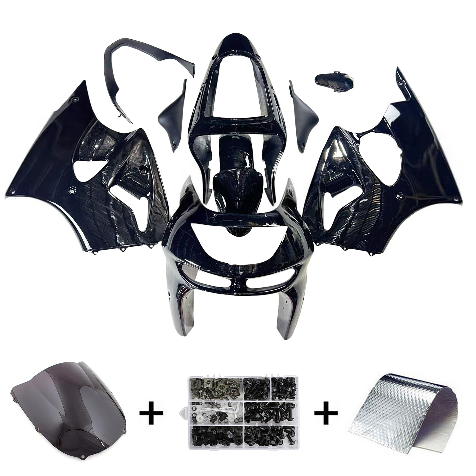 Kawasaki ZX6R 1998-1999 Fairing Kit Bodywork Plastic ABS