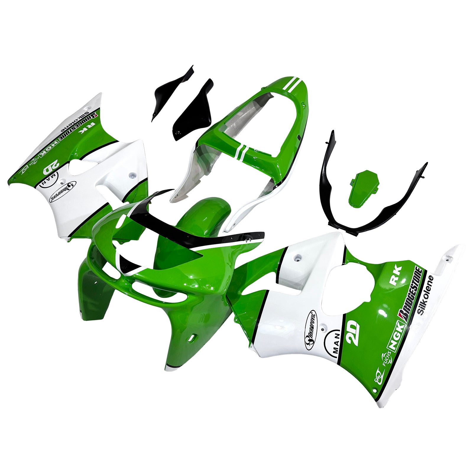 Kawasaki ZX6R 1998-1999 Fairing Kit Bodywork Plastic ABS
