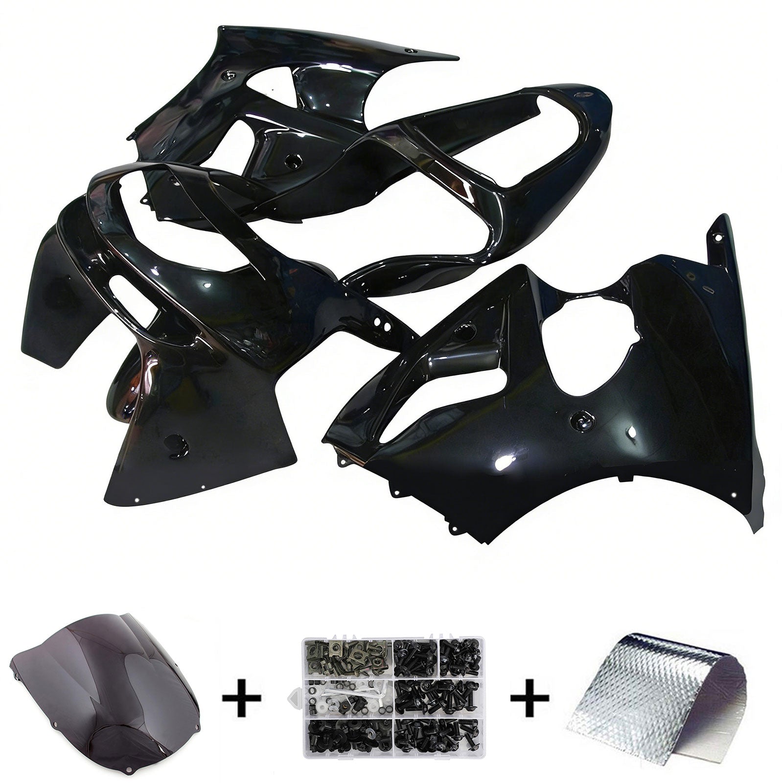 Kawasaki ZX6R 1998-1999 Fairing Kit Bodywork Plastic ABS