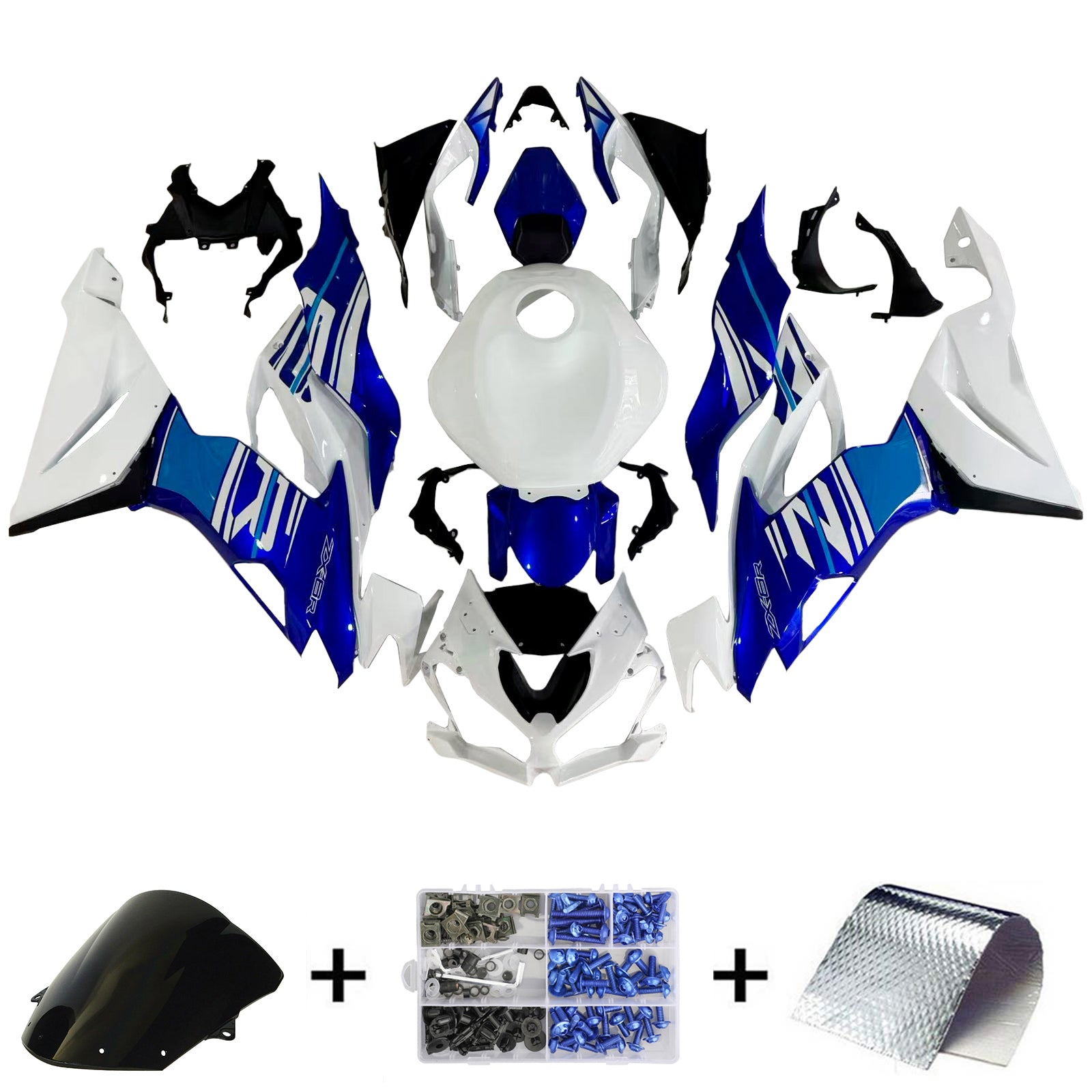 Kawasaki ZX6R 2019-2023 Fairing Kit Bodywork Plastic ABS