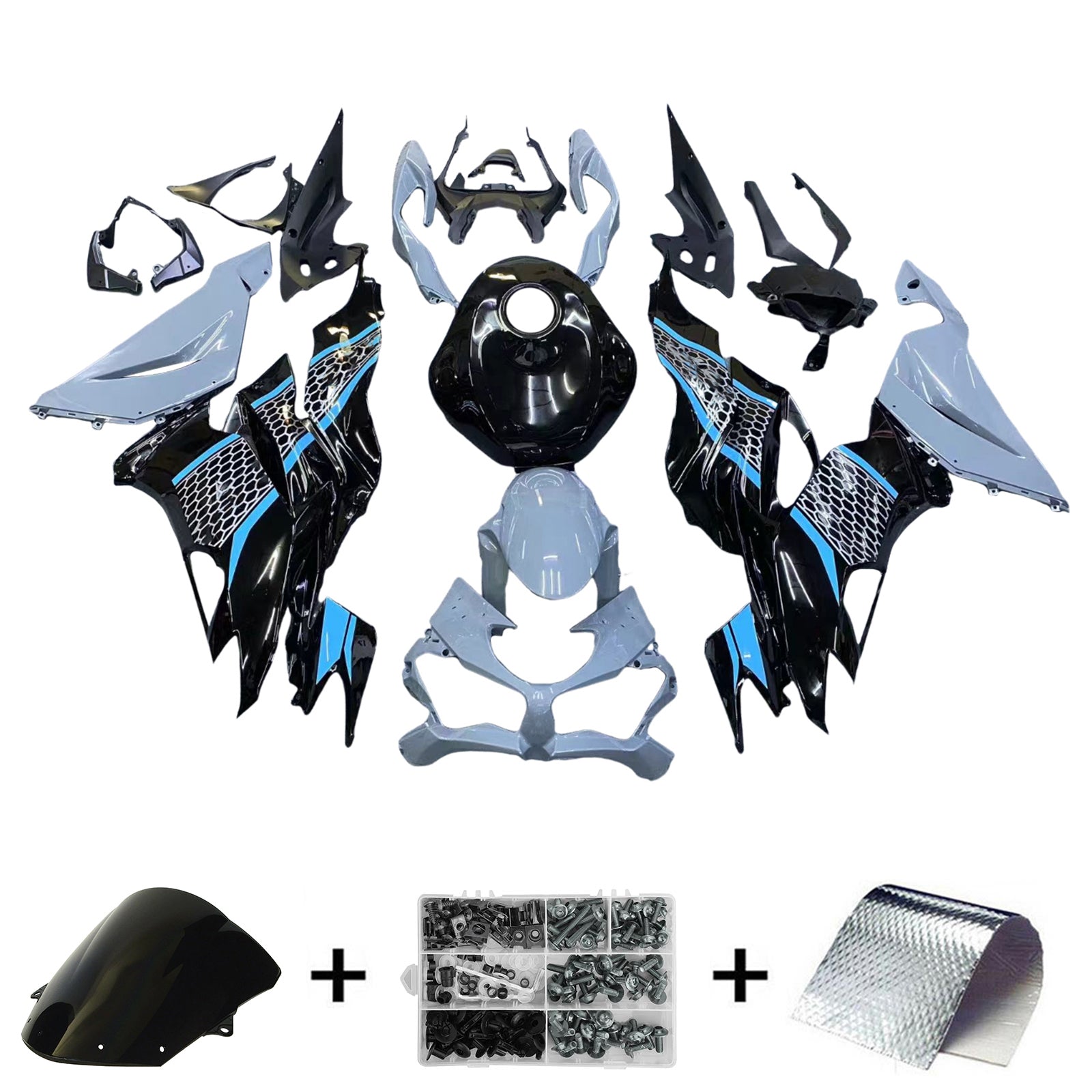 Kawasaki ZX6R 2019-2023 Fairing Kit Bodywork Plastic ABS