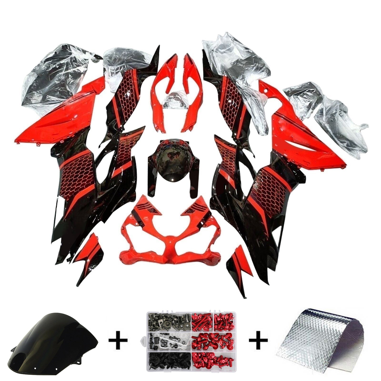 Kawasaki ZX6R 2019-2023 Fairing Kit Bodywork Plastic ABS