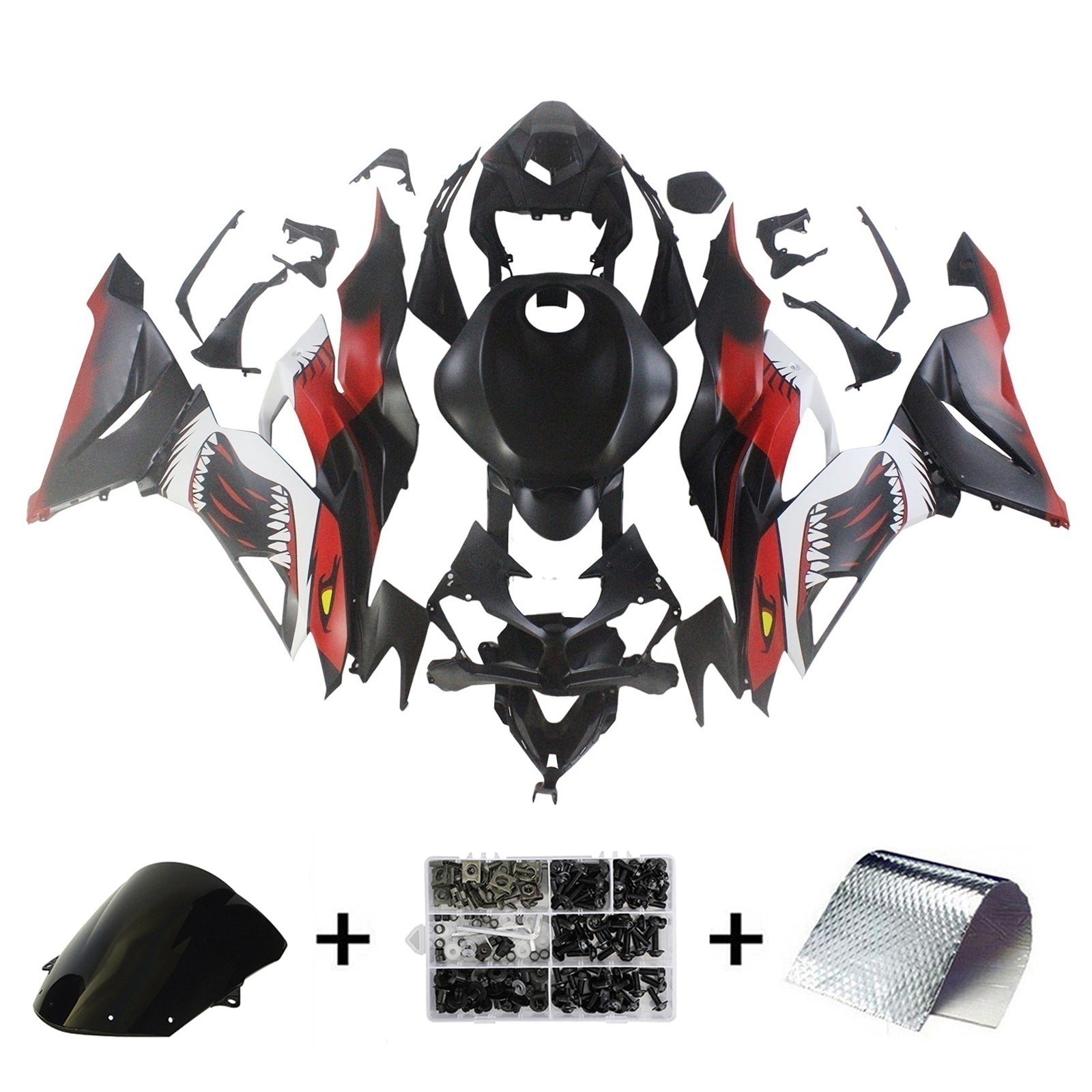 Kawasaki ZX6R 2019-2023 Fairing Kit Bodywork Plastic ABS