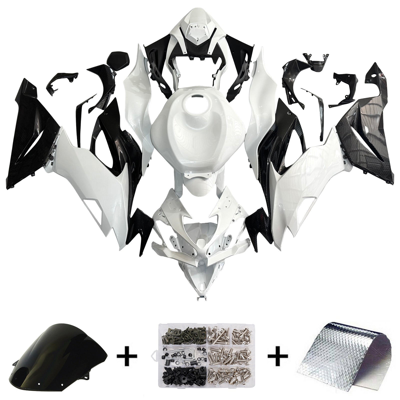 Injection Fairing Kit Bodywork Plastic ABS fit For Kawasaki ZX6R 2019-2023