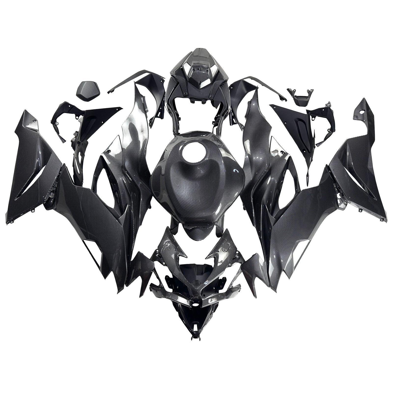 Injection Fairing Kit Bodywork Plastic ABS fit For Kawasaki ZX6R 2019-2023