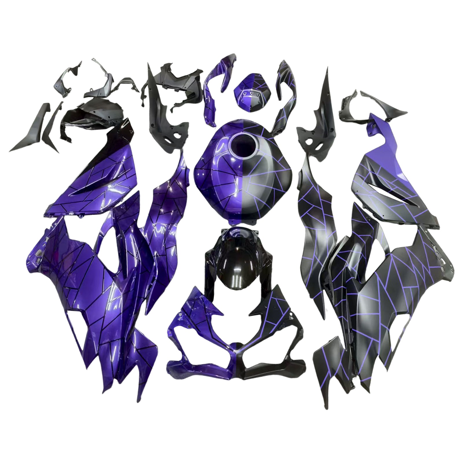 Injection Fairing Kit Bodywork Plastic ABS fit For Kawasaki ZX6R 2019-2023