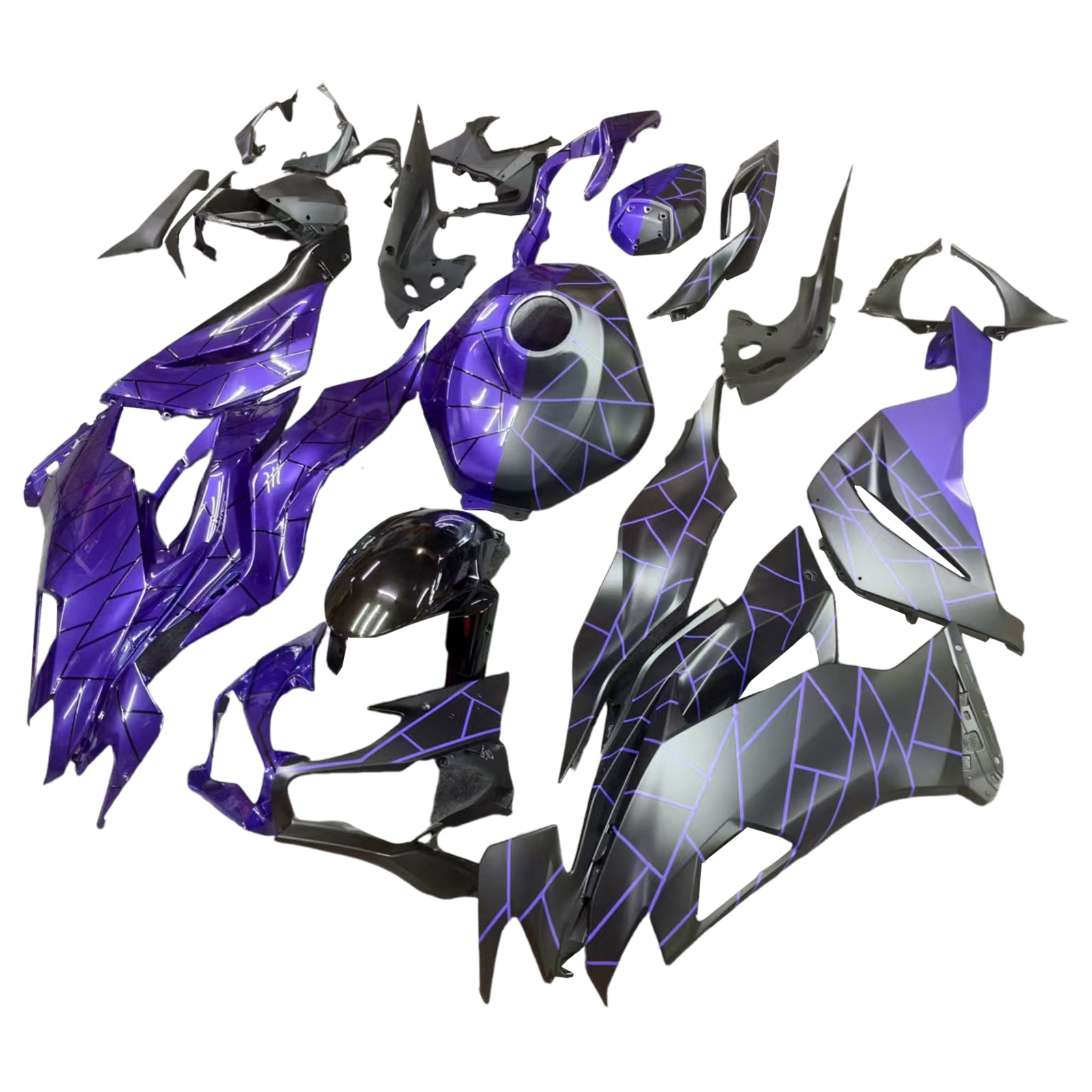 Injection Fairing Kit Bodywork Plastic ABS fit For Kawasaki ZX6R 2019-2023