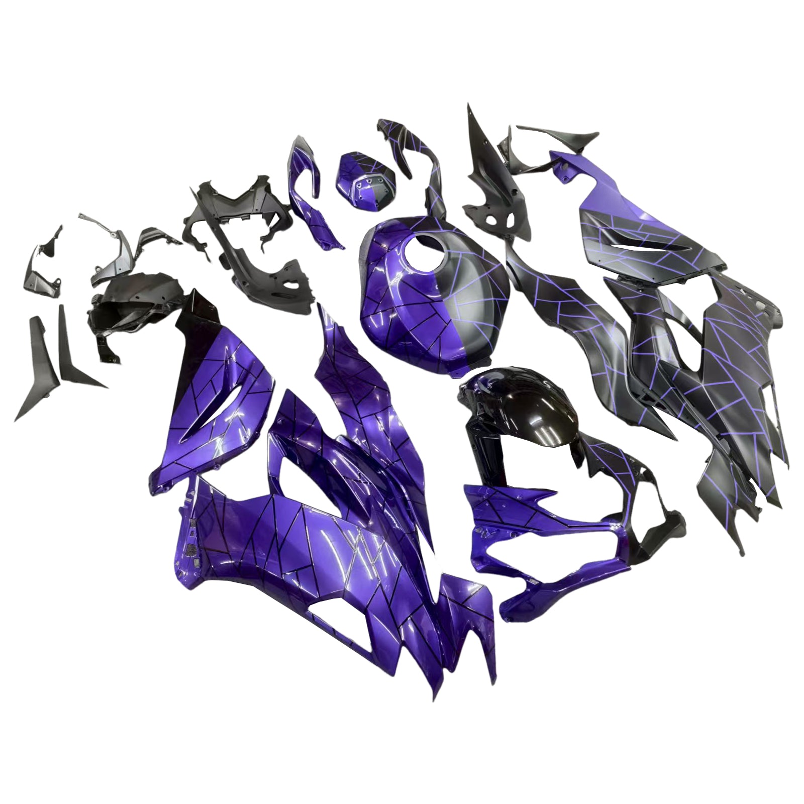 Injection Fairing Kit Bodywork Plastic ABS fit For Kawasaki ZX6R 2019-2023