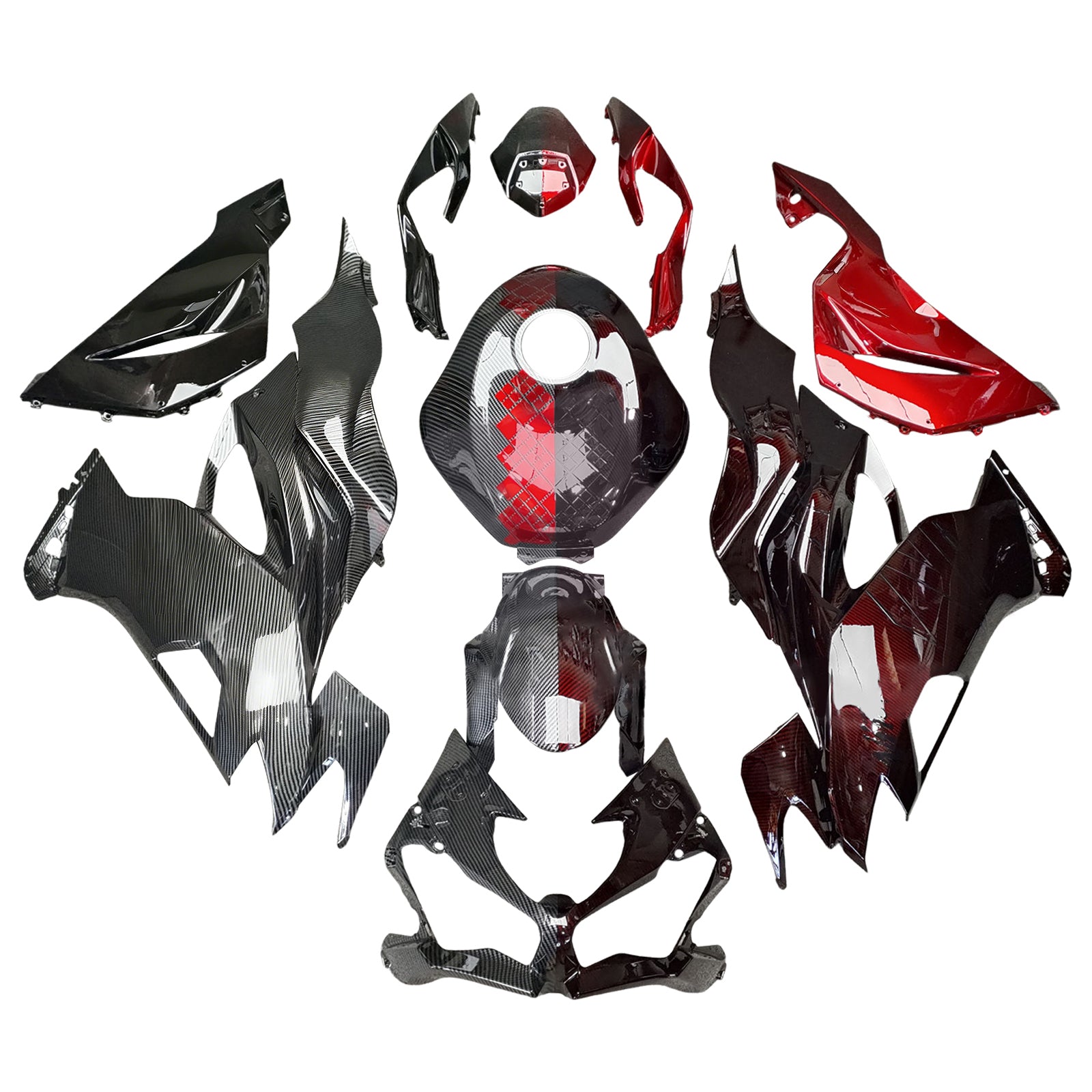 Injection Fairing Kit Bodywork Plastic ABS fit For Kawasaki ZX6R 2019-2023