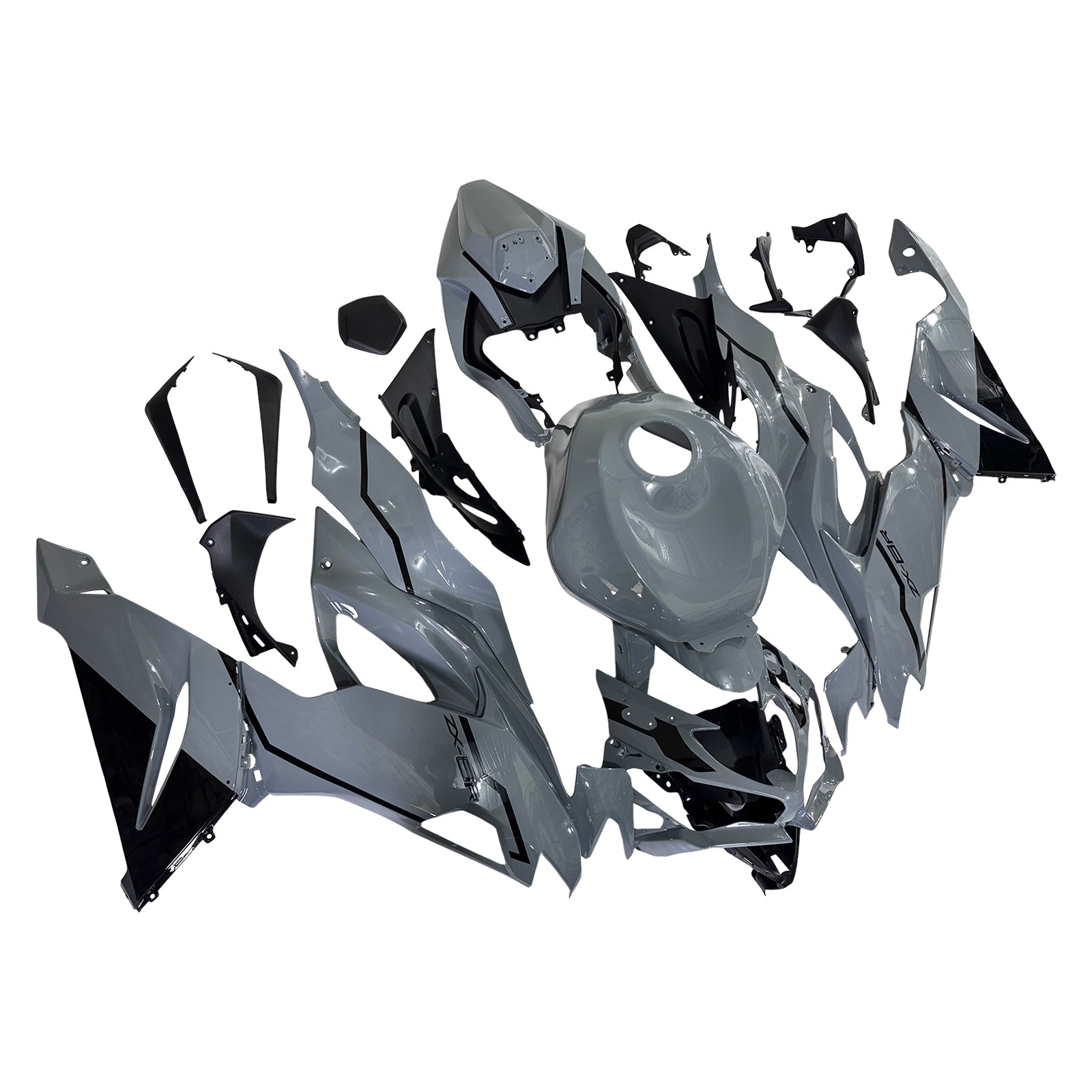 Injection Fairing Kit Bodywork Plastic ABS fit For Kawasaki ZX6R 2019-2023