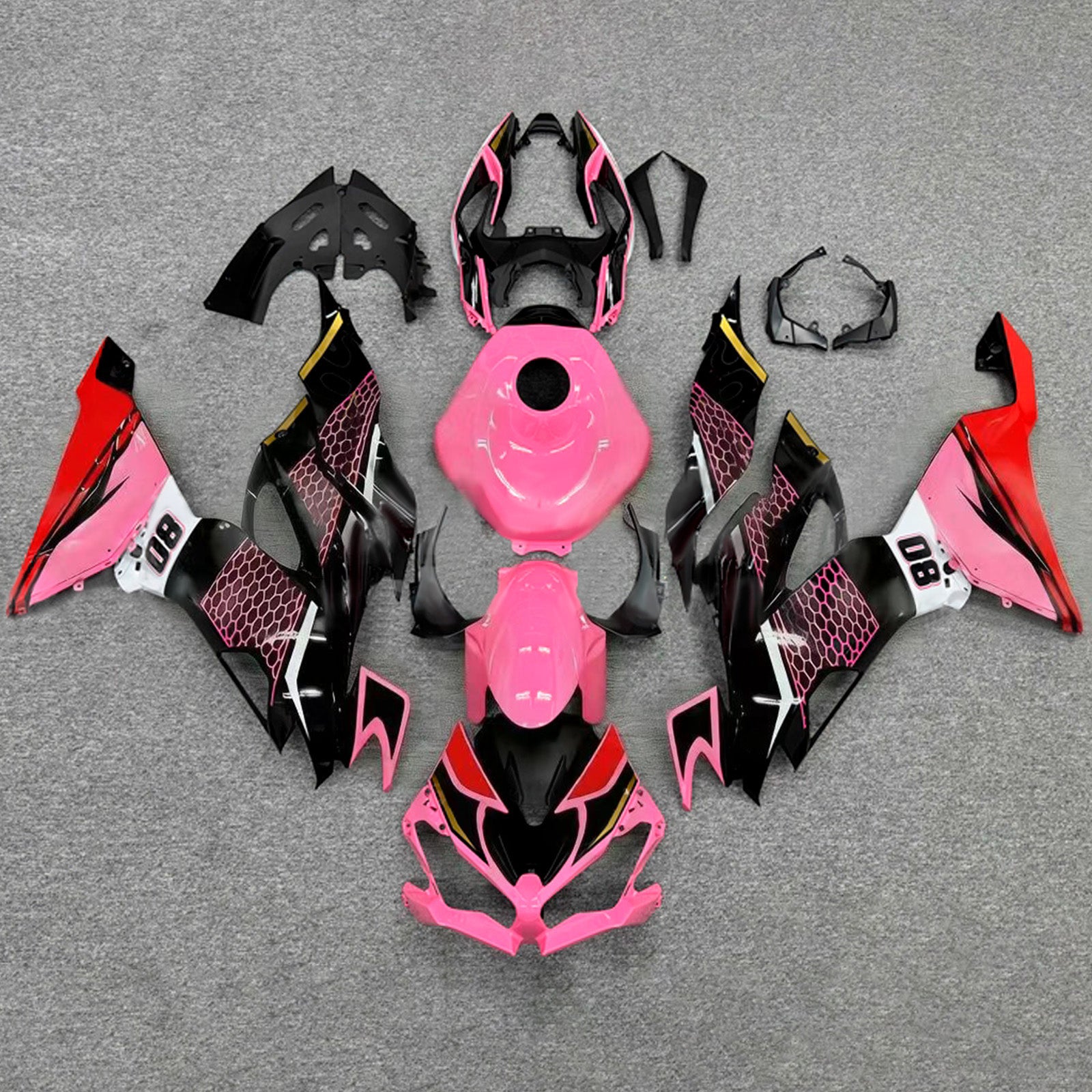 Injection Fairing Kit Bodywork Plastic ABS fit For Kawasaki ZX6R 2019-2023
