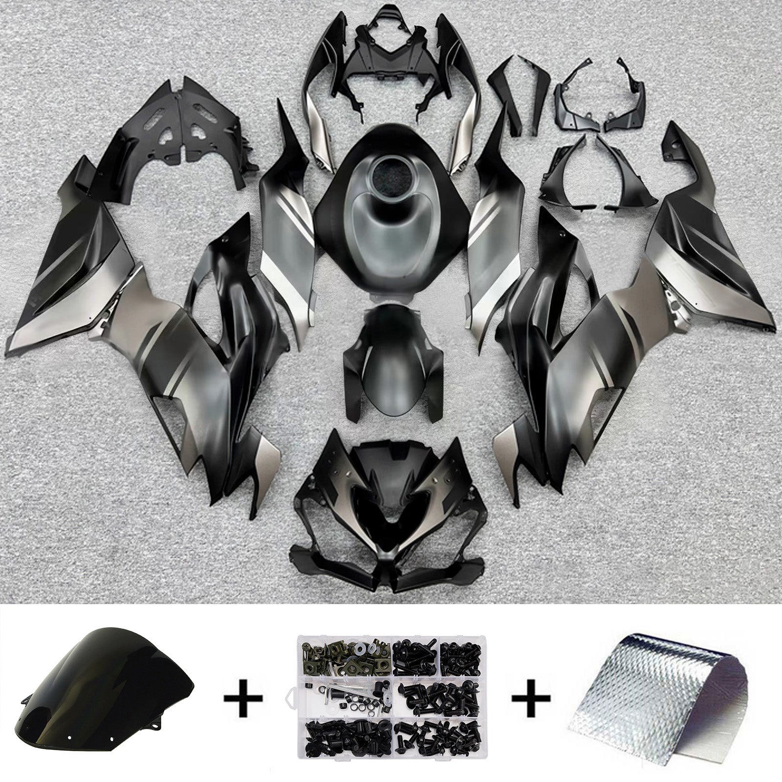 Injection Fairing Kit Bodywork Plastic ABS fit For Kawasaki ZX6R 2019-2023