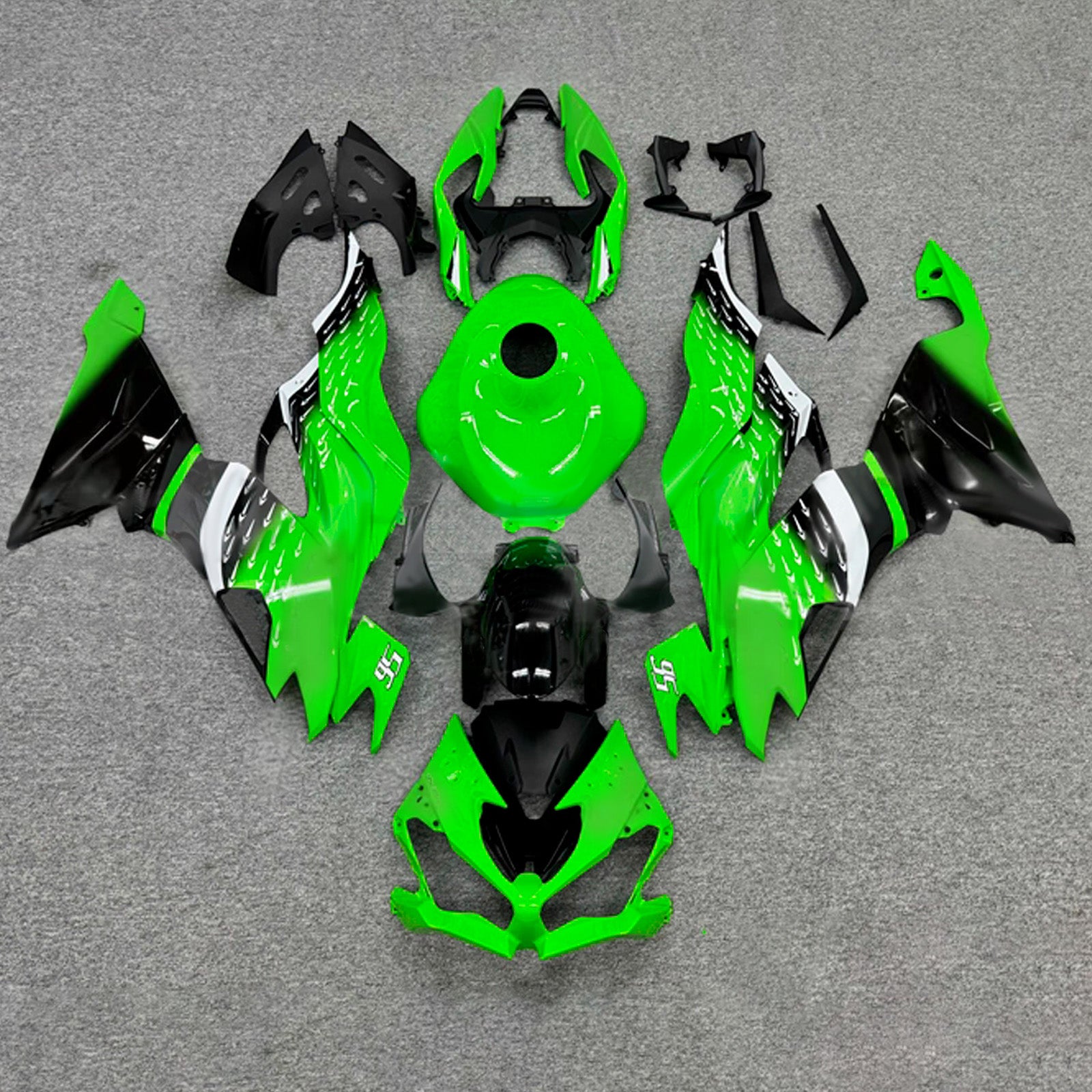Injection Fairing Kit Bodywork Plastic ABS fit For Kawasaki ZX6R 2019-2023