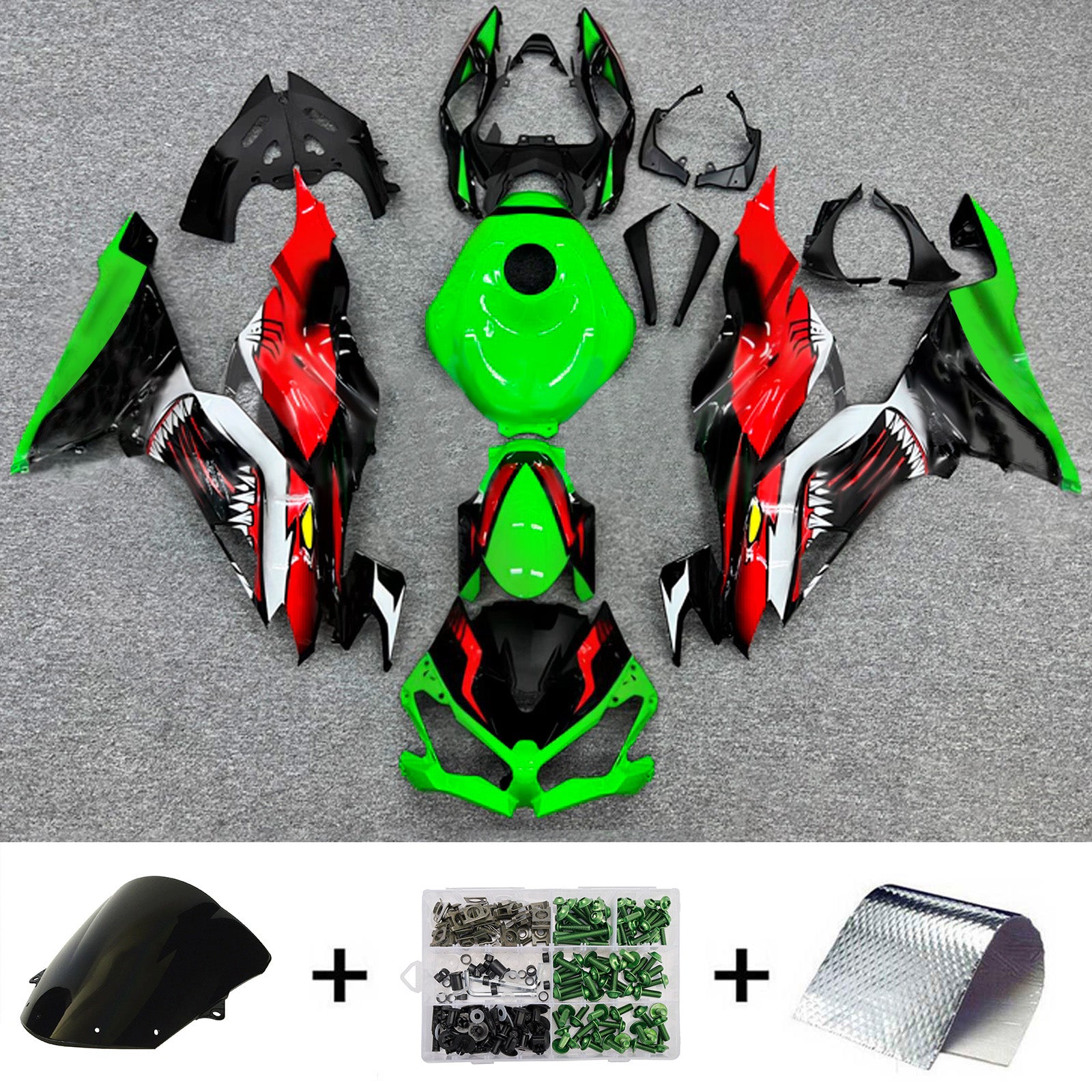 Injection Fairing Kit Bodywork Plastic ABS fit For Kawasaki ZX6R 2019-2023
