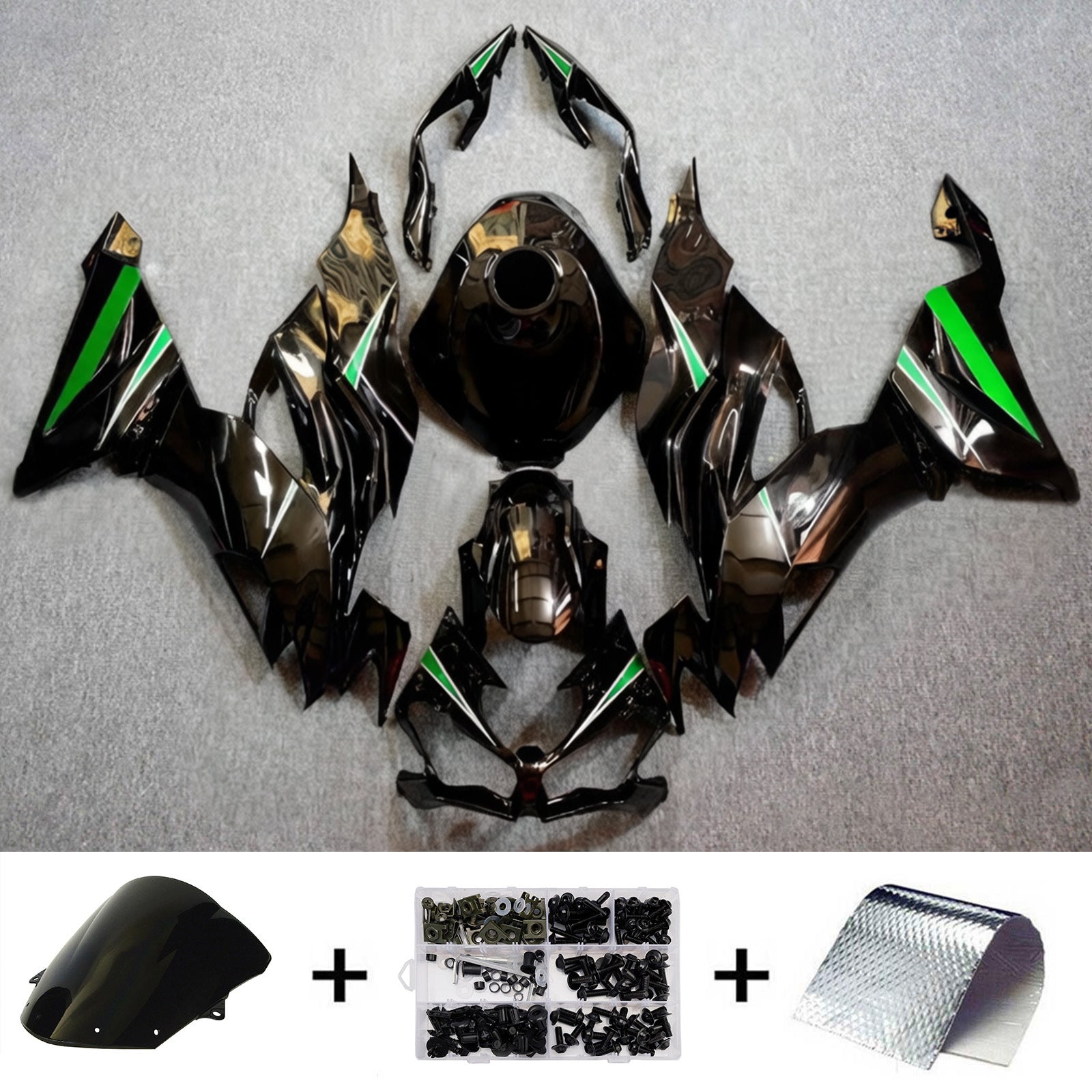 Injection Fairing Kit Bodywork Plastic ABS fit For Kawasaki ZX6R 2019-2023