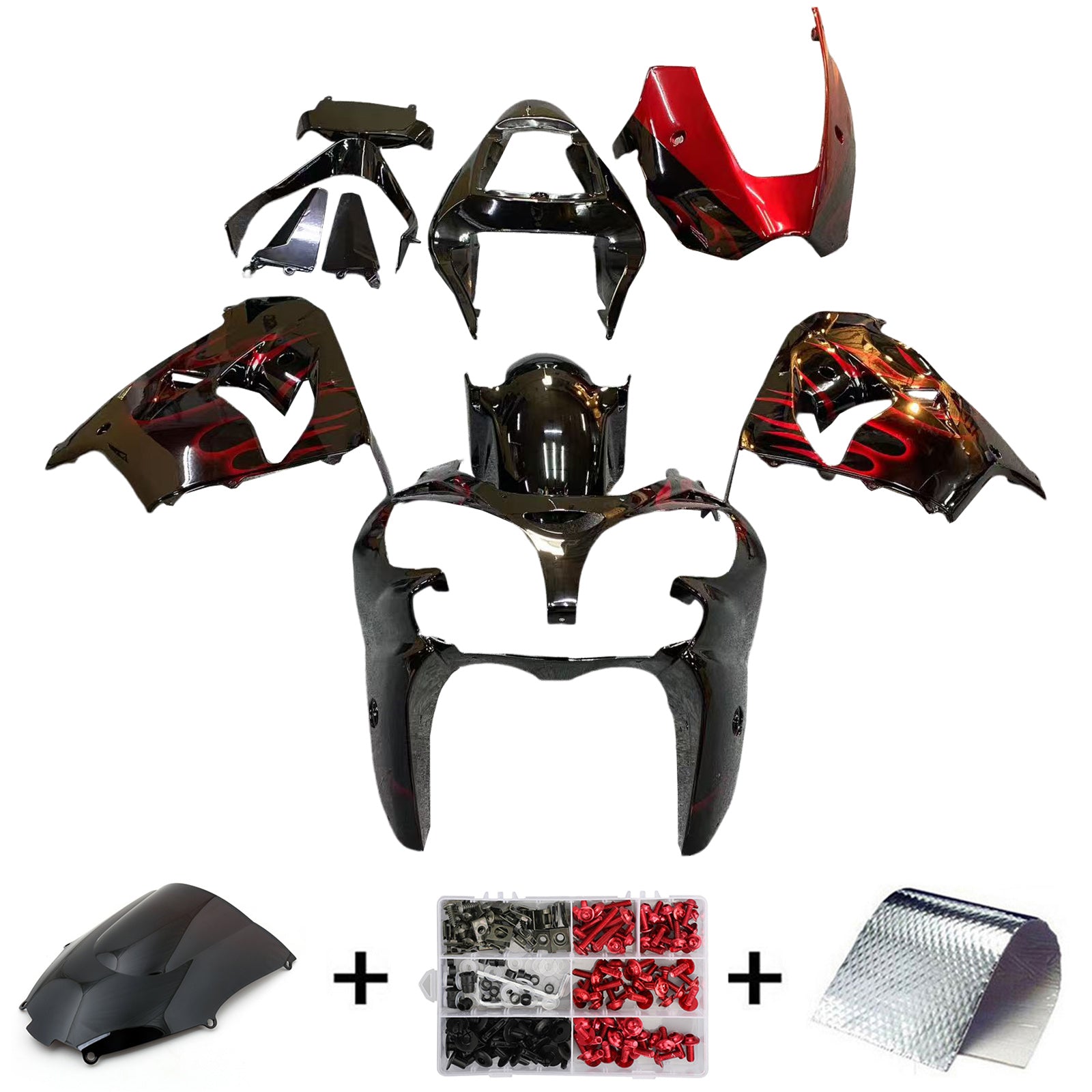 Kawasaki ZX9R 2002-2003 Fairing Kit Bodywork Plastic ABS