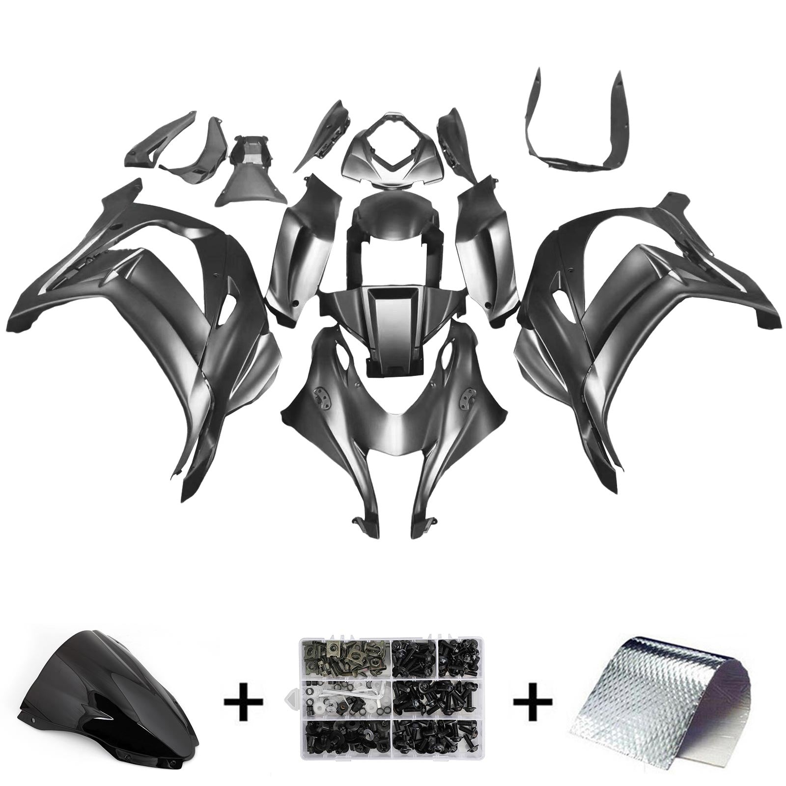 Injection Fairing Kit Bodywork Plastic ABS fit For Kawasaki ZX10R 2016-2020