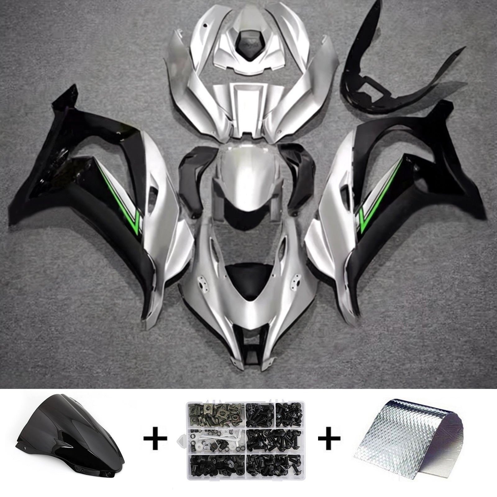 Injection Fairing Kit Bodywork Plastic ABS fit For Kawasaki ZX10R 2016-2020