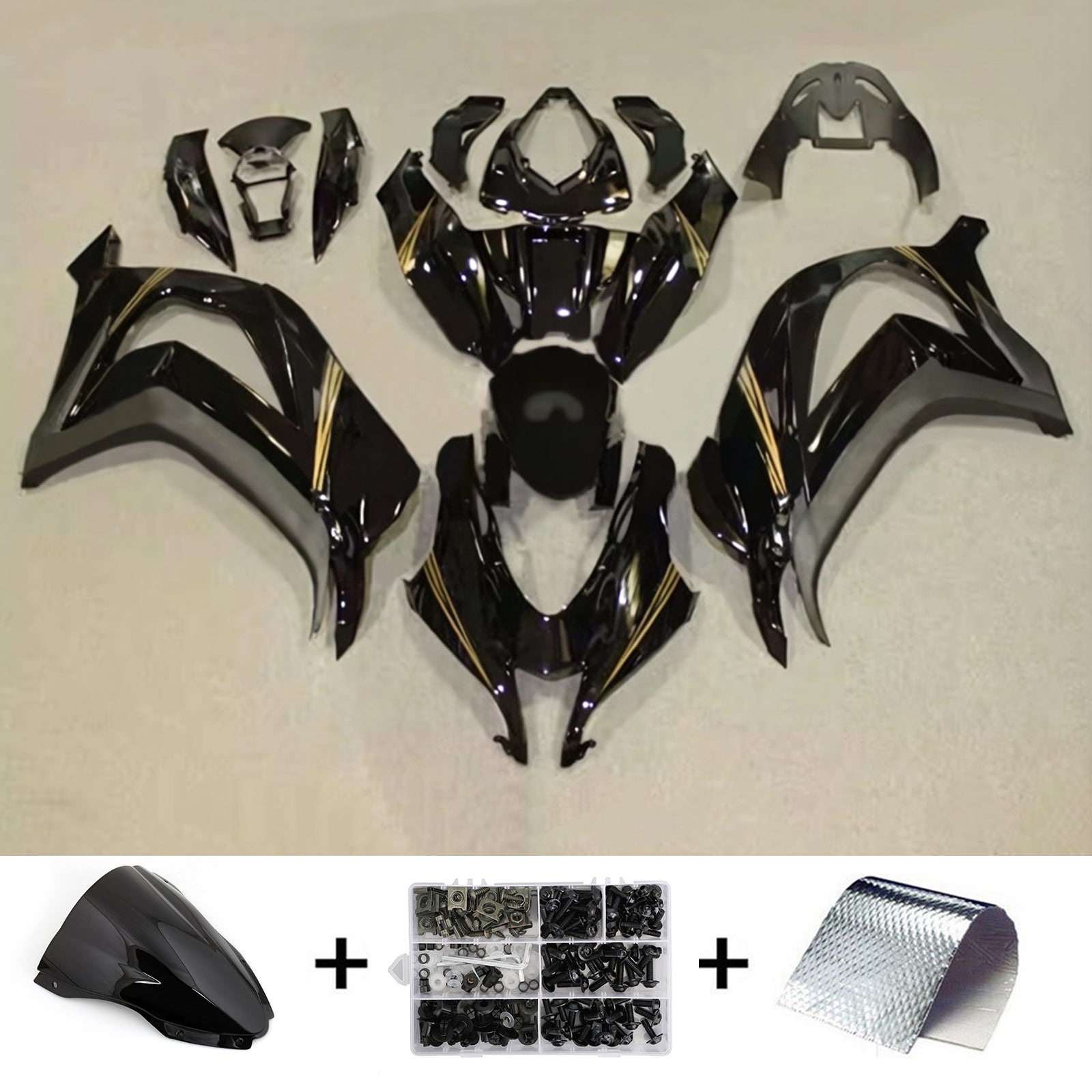 Injection Fairing Kit Bodywork Plastic ABS fit For Kawasaki ZX10R 2016-2020