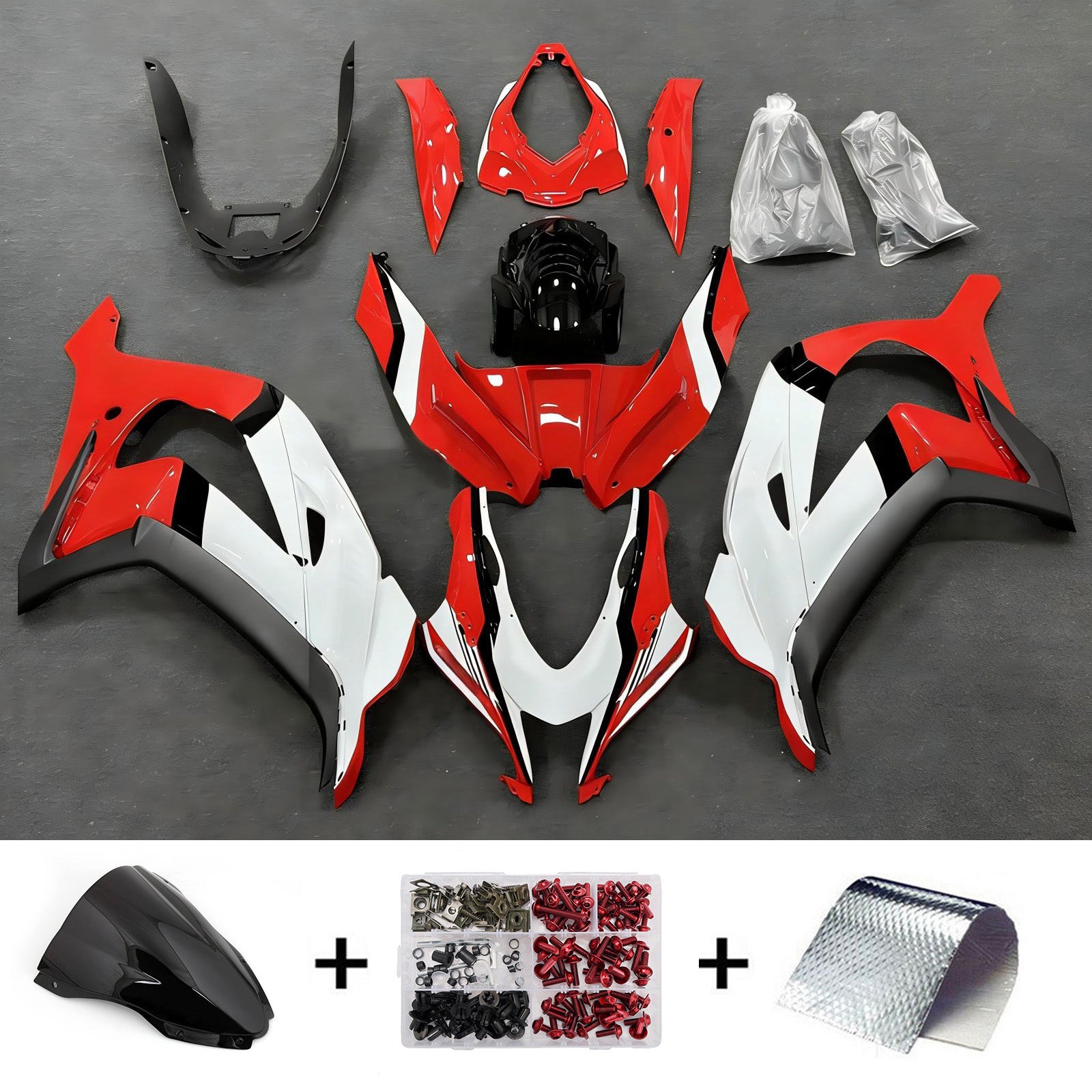 Injection Fairing Kit Bodywork Plastic ABS fit For Kawasaki ZX10R 2016-2020