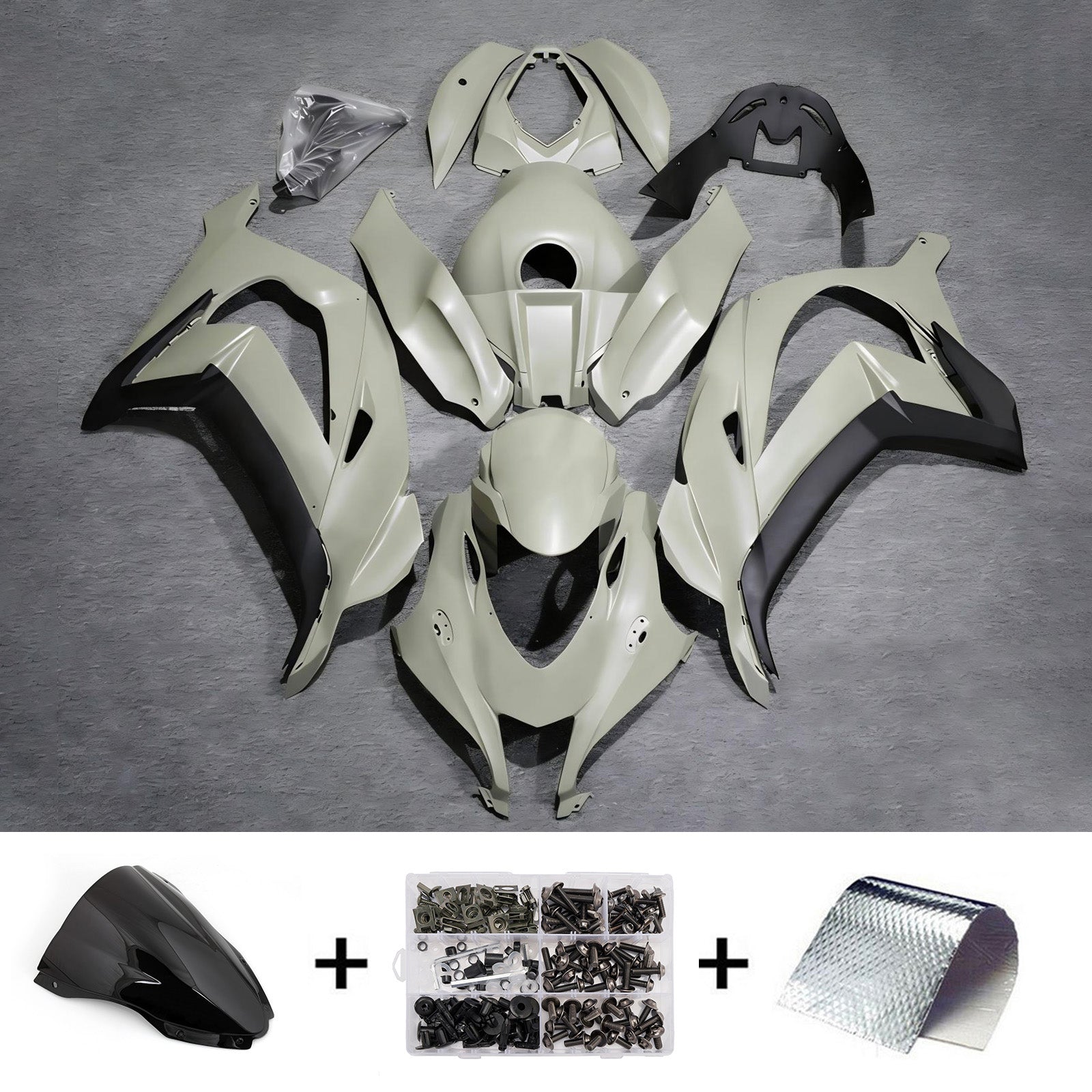 Injection Fairing Kit Bodywork Plastic ABS fit For Kawasaki ZX10R 2016-2020