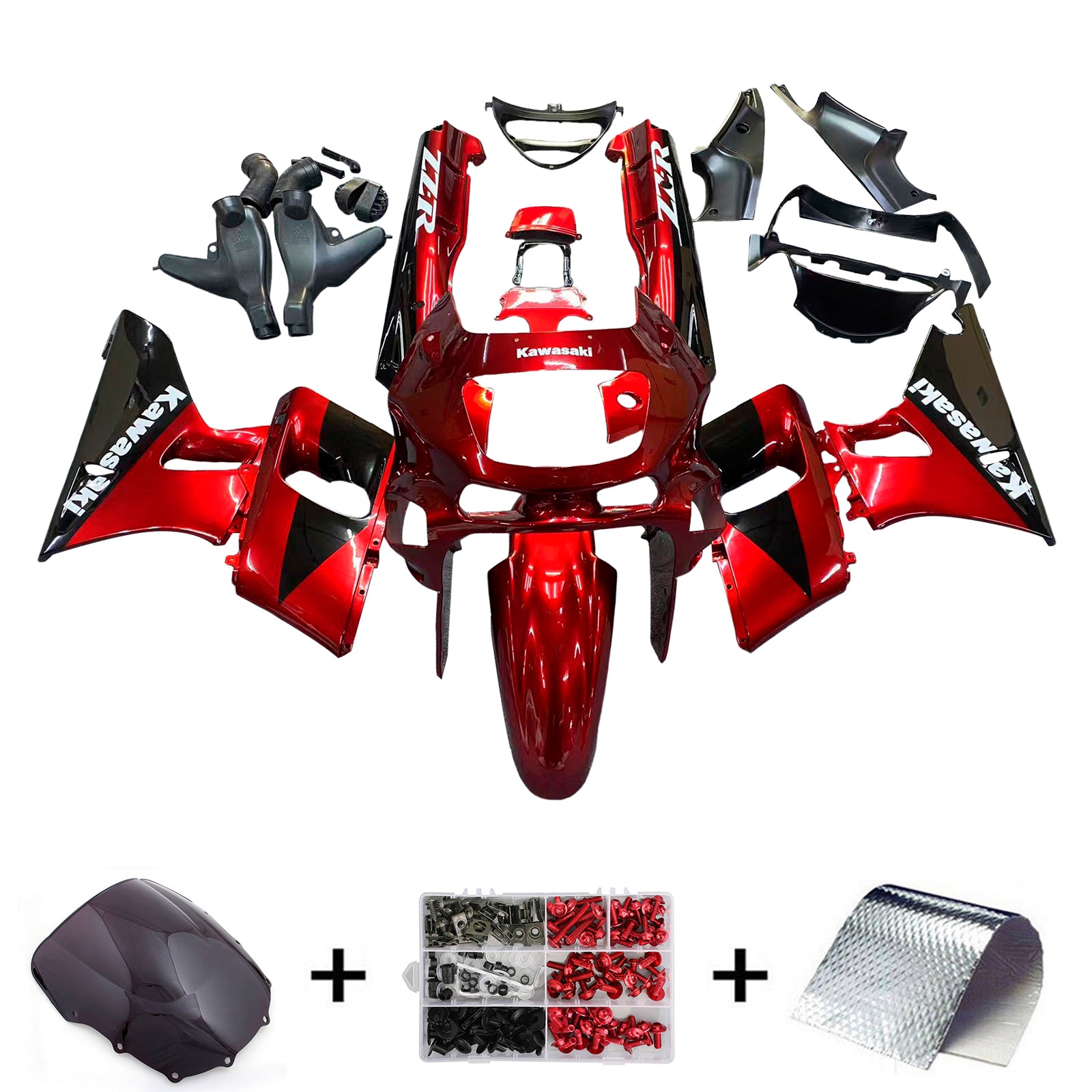 Kawasaki ZZR400 1993-2007 ZZR600 1998-2003 Fairing Kit Bodywork Plastic ABS