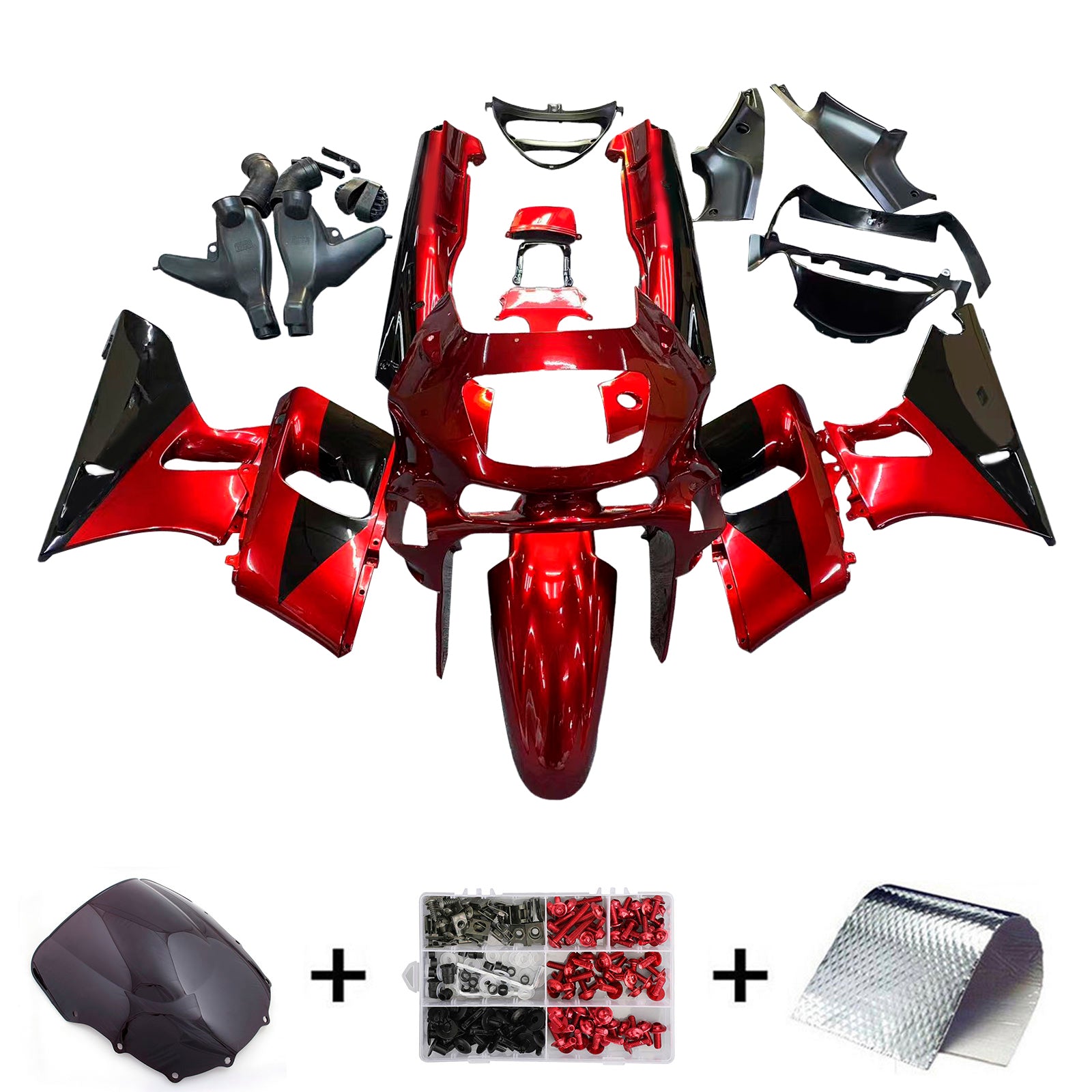Kawasaki ZZR400 1993-2007 ZZR600 1998-2003 Fairing Kit Bodywork Plastic ABS